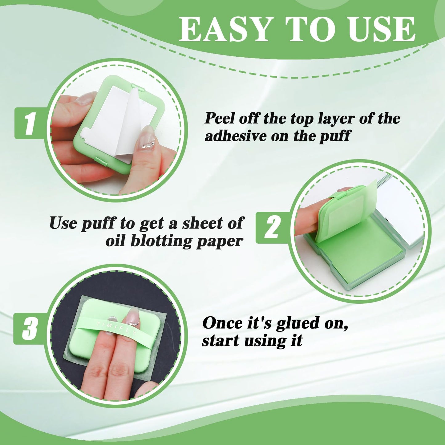 1000 pieces Skin-friendly, non-irritating, gentle blotting paper, Lightweight and breathable blotting paper (Green Tea)