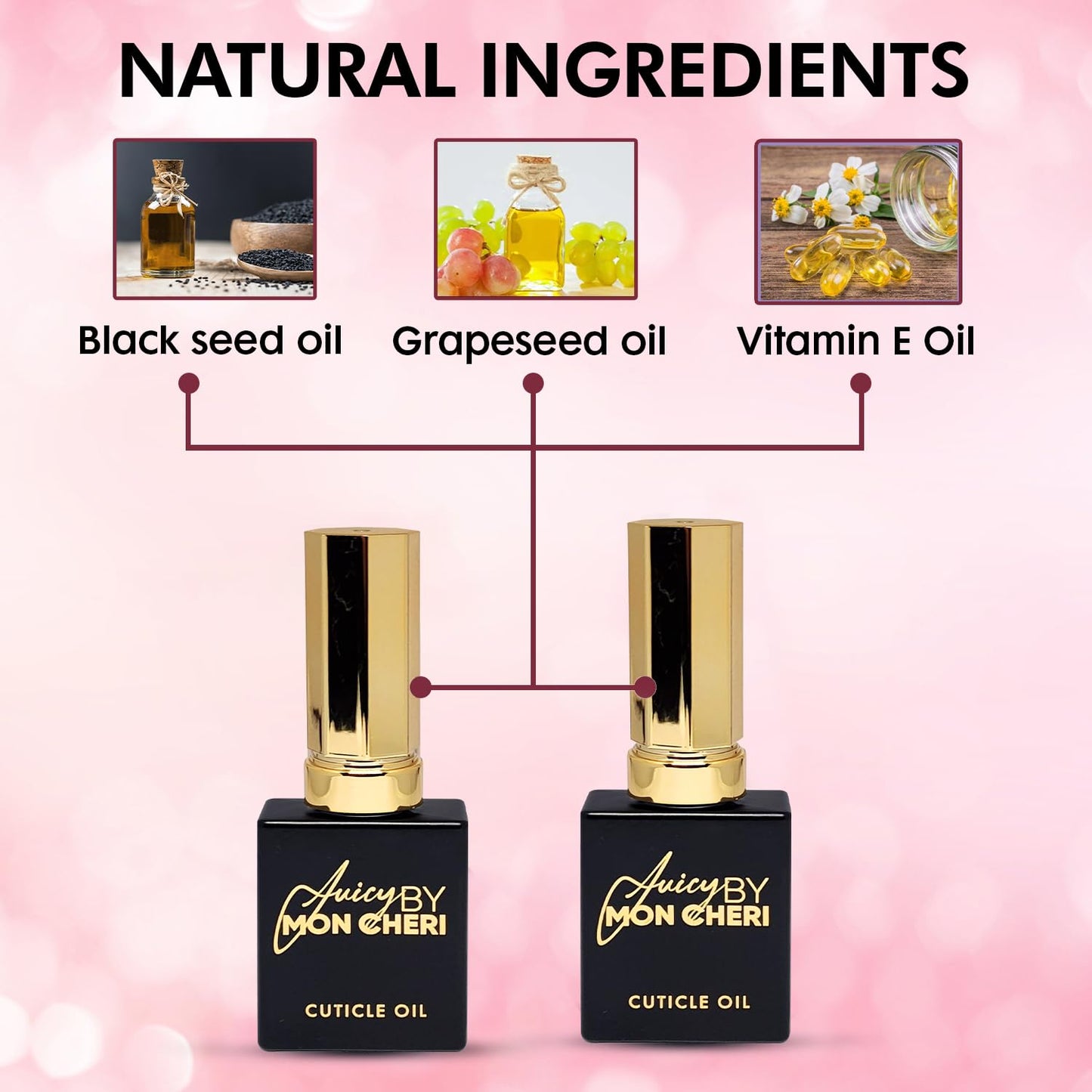 Juicy By Mon Cheri Nail Perfection Cuticle Oil: Moisturizes, Repairs, and Promotes Strong, Healthy Nails. Ideal for Natural Nails. 10ml Refresh (Lemon Eucalyptus) Golden Touch Treatment.