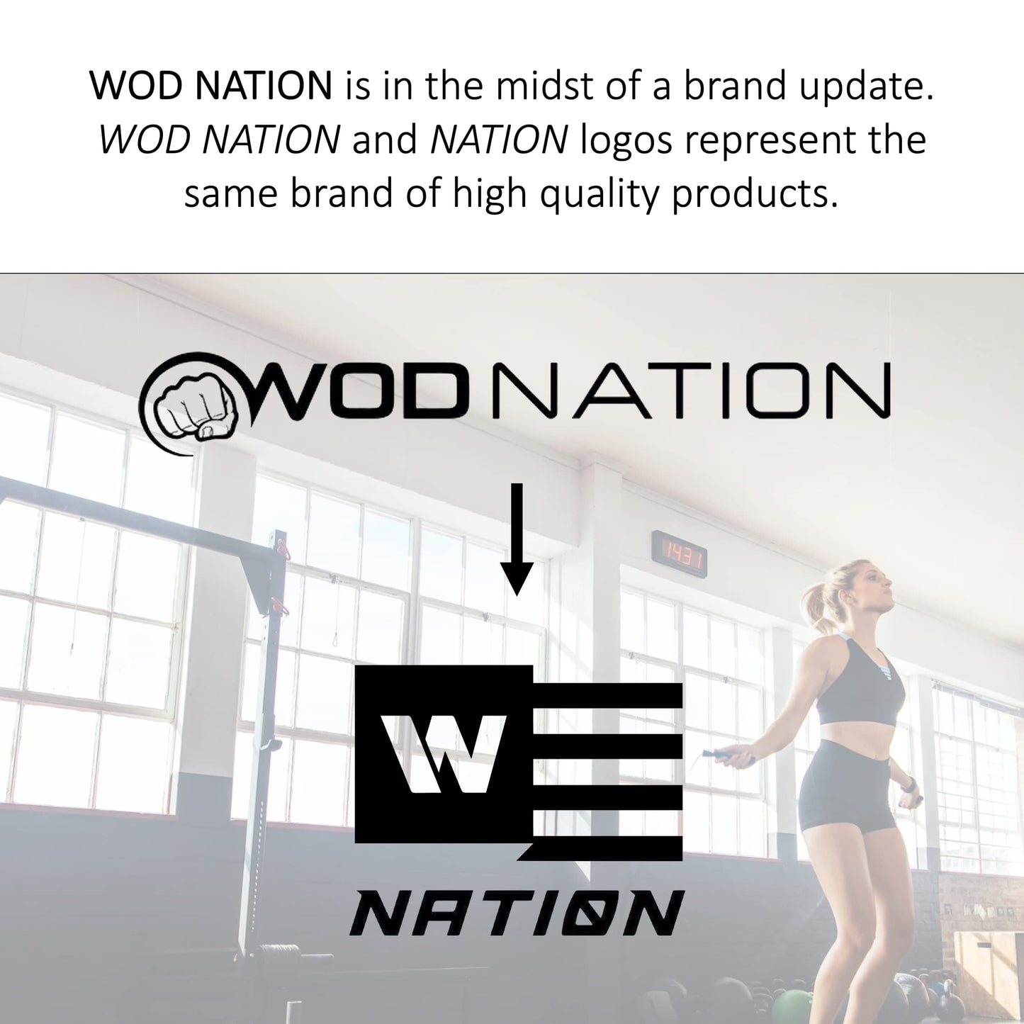 WOD Nation Adjustable Speed Jump Rope For Men, Women & Children - Blazing Fast Fitness Skipping Rope Perfect for Boxing, MMA, Endurance - Orange