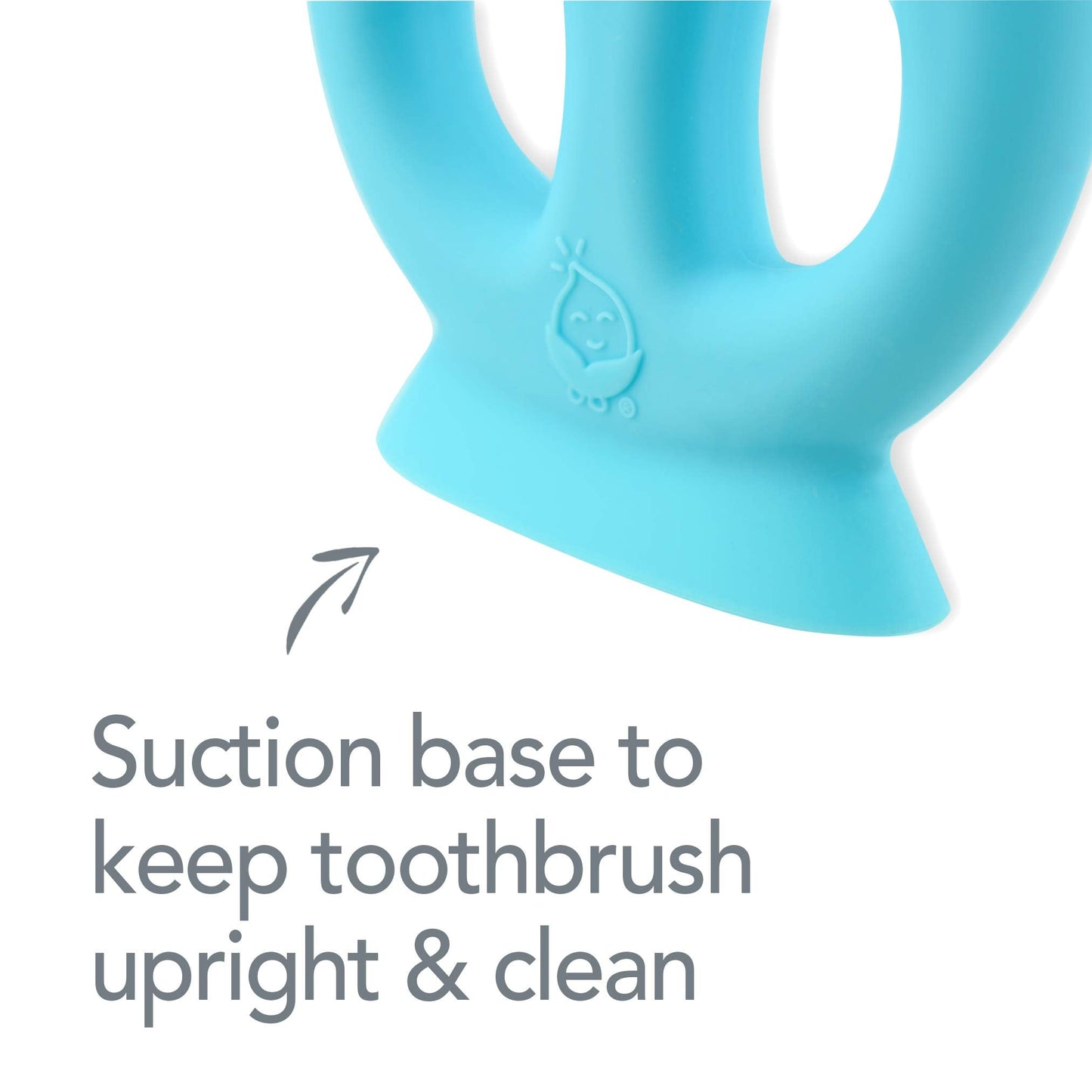 green sprouts Learning Toothbrush Made from Silicone | Toddler Training Toothbrush to Learn Brushing Skills |100% Food-Grade LFGB Silicone Without BPA, BPS, BPF | Sterilizer Safe, Aqua