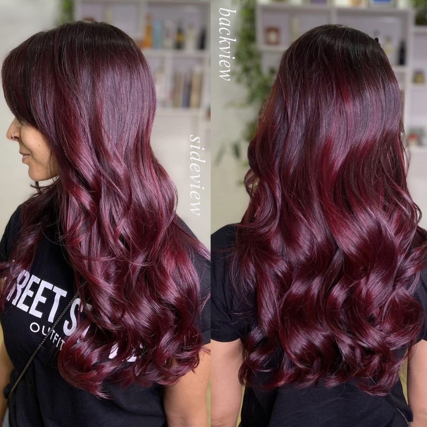 Clip in Hair Extensions Human Hair, Double Weft 120g 8pcs Burgundy Red Clip in Real Human Hair Extensions for Women Long 20Inches Thick Clip Ins #99J Wine Red Human Hair Extensions