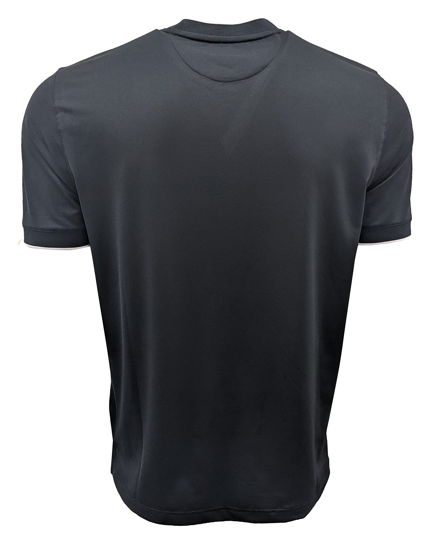 Greg Norman Casual Henley Style Short Sleeve Shirts (G7XLK385) (X-Large, Black)
