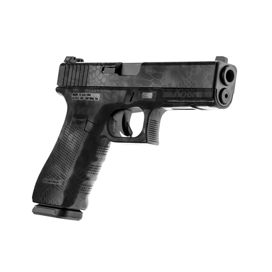 GunSkins Precut Pistol Skin for Glock 19 - Compatible with Airsoft AEG BB Gun - Vinyl Gun Wrap - Easy to Install - 100% Waterproof - Matte Finish - Made in USA - Krytpek Typhon