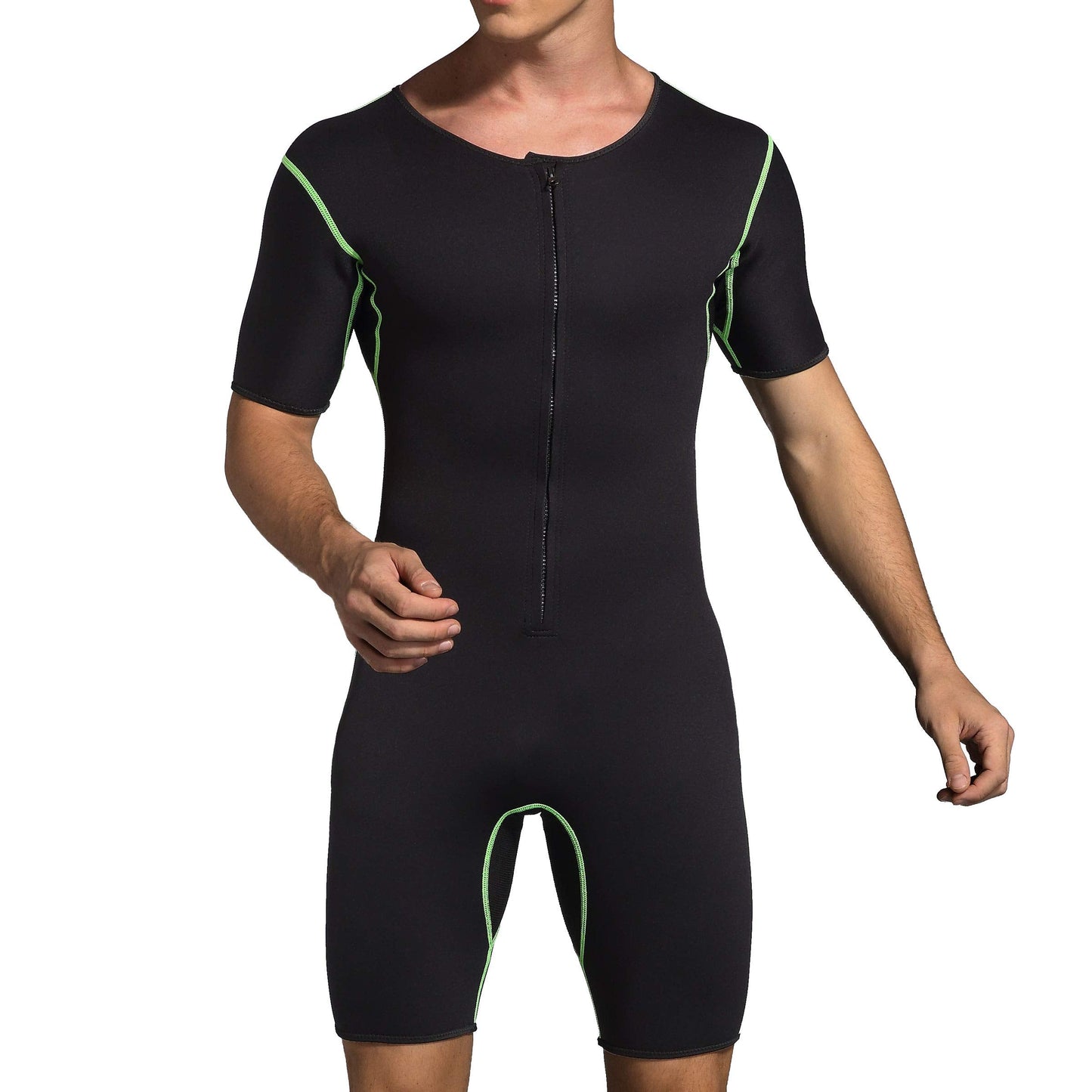 Bakerdani Men's Neoprene Waist Trainer Sauna Suit Body Shaper for Fitness Gym Exercise Training
