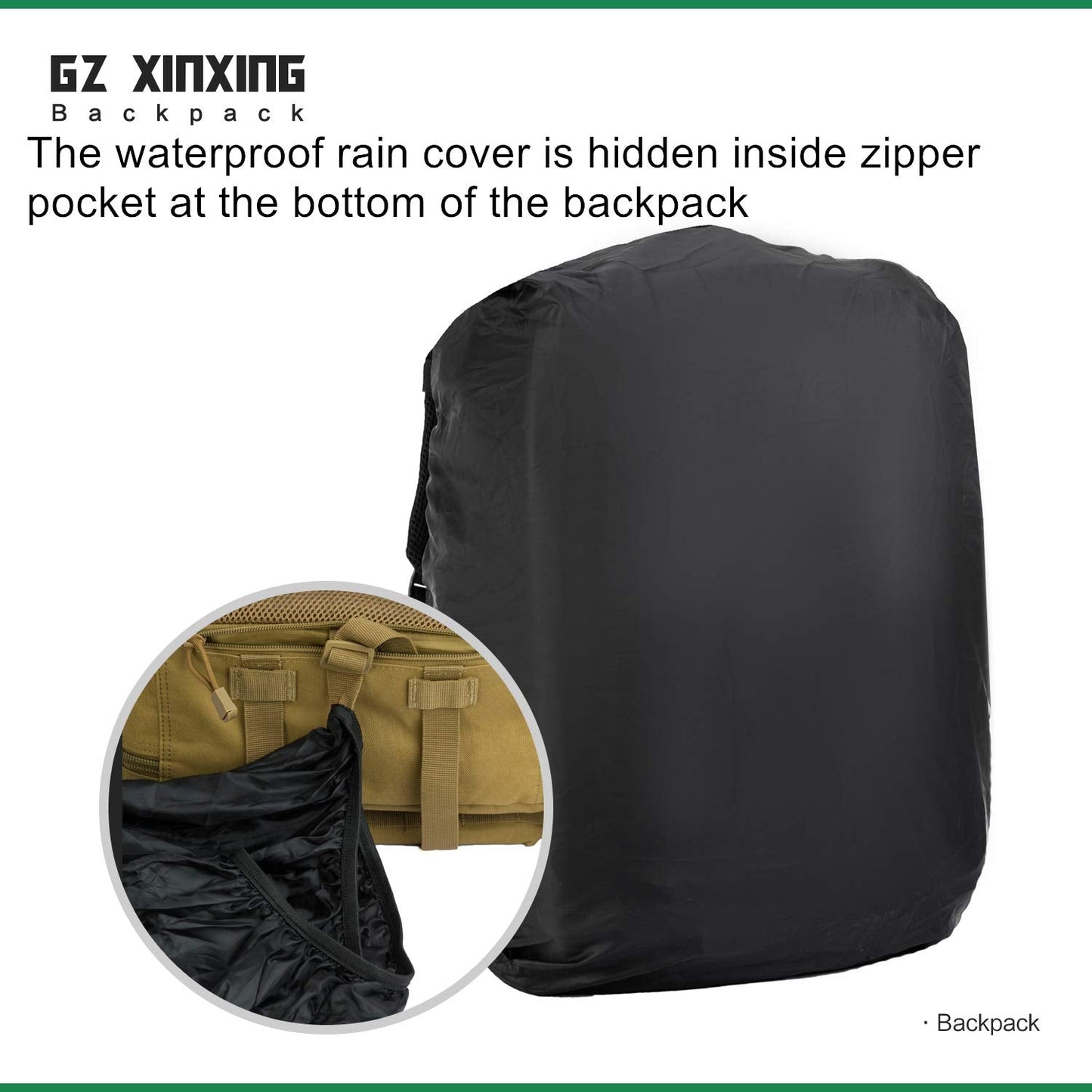 GZ XINXING 3 day Assault Pack Military Tactical Army Backpack Bug Out Bag Daypack