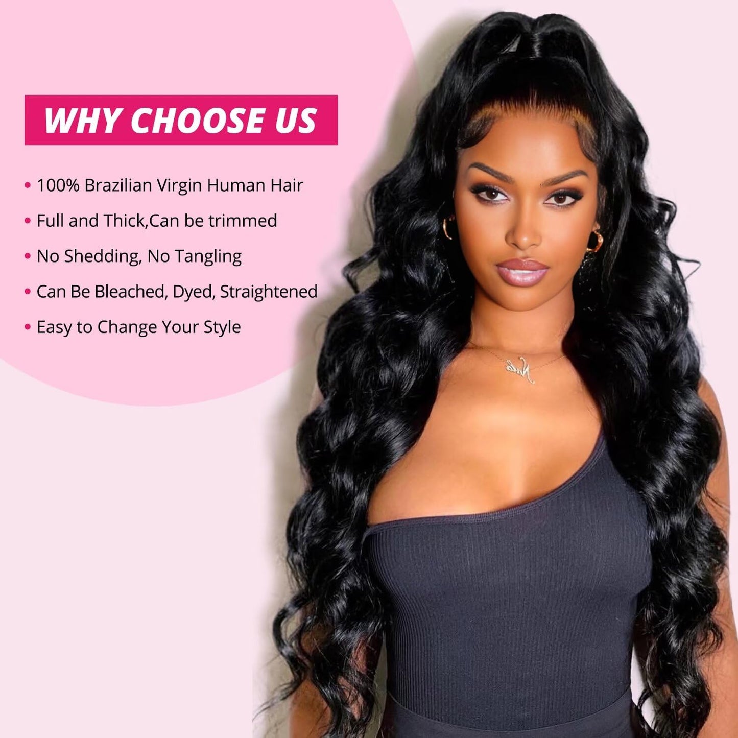 12A Human Hair Bundles 10 10 10 Inch Body Wave Bundles Human Hair 100% Unprocessed Brazilian Virgin Weave Bundles 3 Bundles Real Natural Black Wavy Human Hair Extensions 1B Bundles for Women