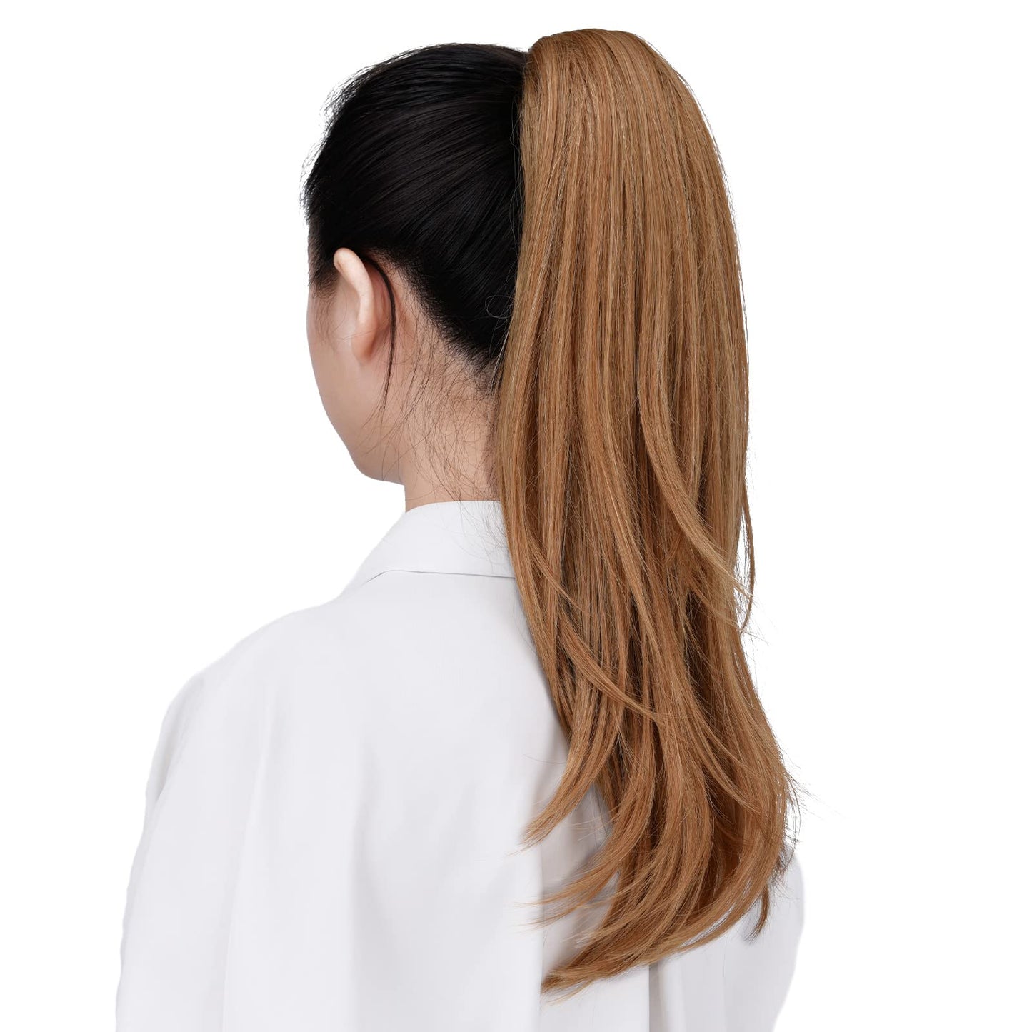 ponytail extension,20" Blonde ponytail hair extensions ponytail curly long claw hair Hair Extension Natural Looking Synthetic Hairpiece for Women