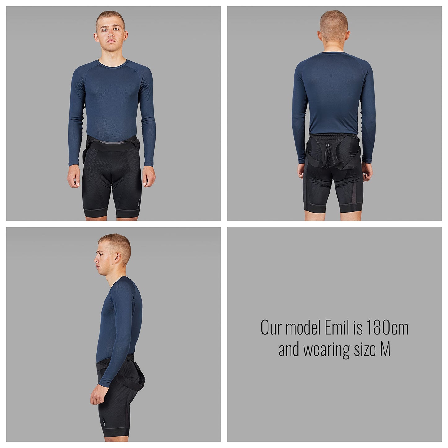 GripGrab Ride Thermal Long Sleeve Winter Cycling Base Layer Single & Multipack Biking Undershirt Bicycle Baselayer Bike Shirt Navy Blue