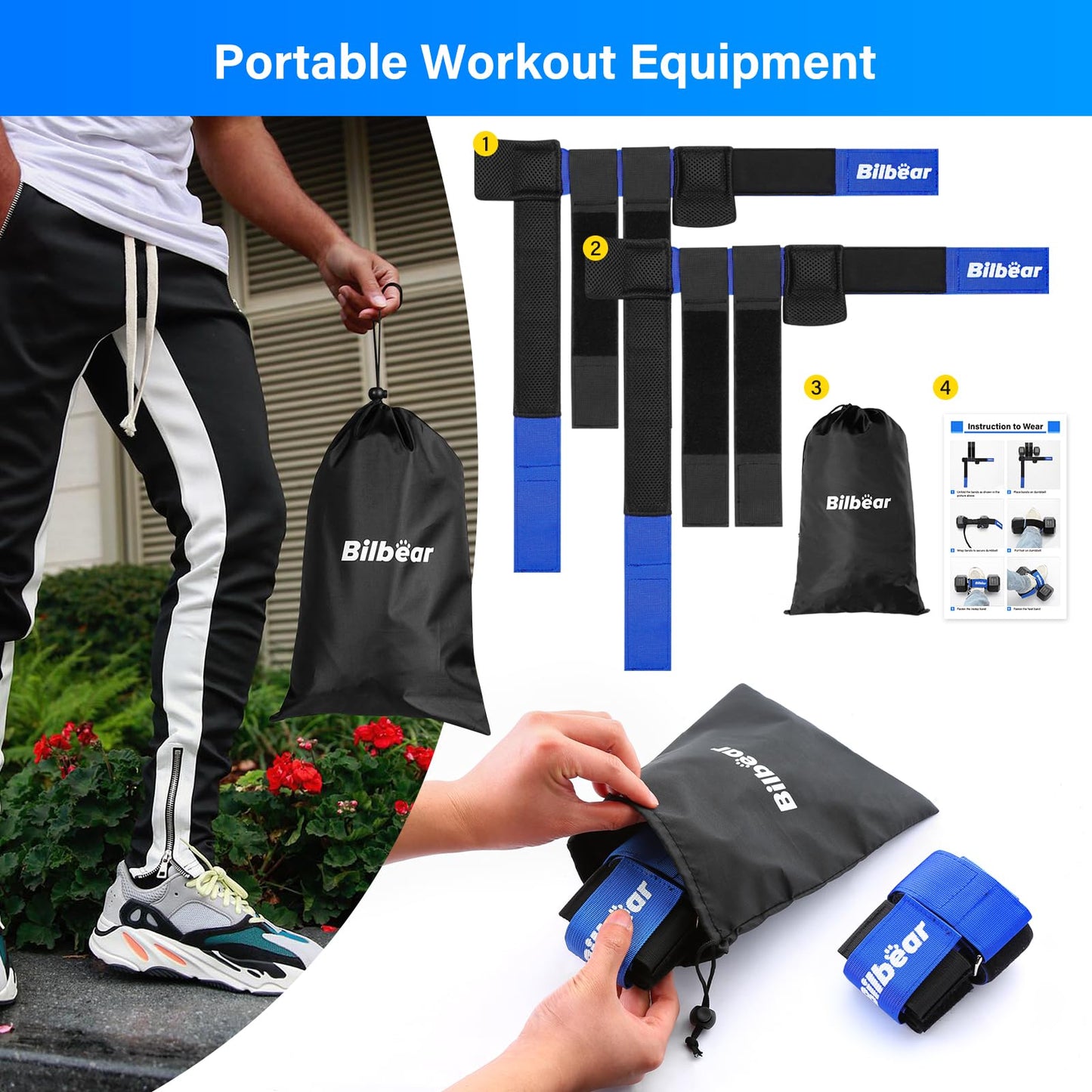 2Pcs Tibialis Trainer Strap for Shin Splint Relief Exercises,Adjustable Ankle Strap Dumbbell Attachment for Hip Flexor Raises,Dumbbell Attachment for Feet Relieve Leg Pain Increase Range of Motion