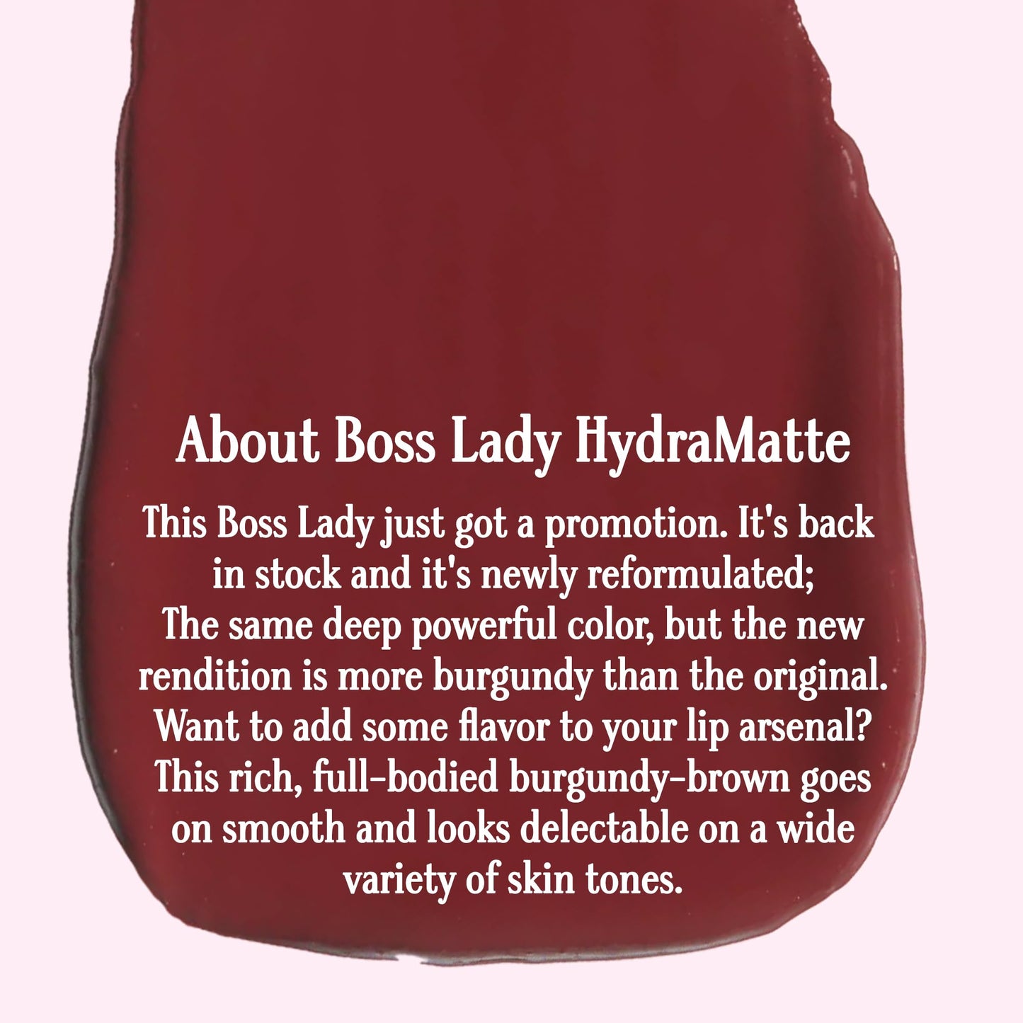 Gerard Cosmetics HydraMatte Liquid Lipstick Boss Lady, Brown Matte Lipstick, Long Lasting and Non Drying, Super Pigmented Fully Opaque Lip Color