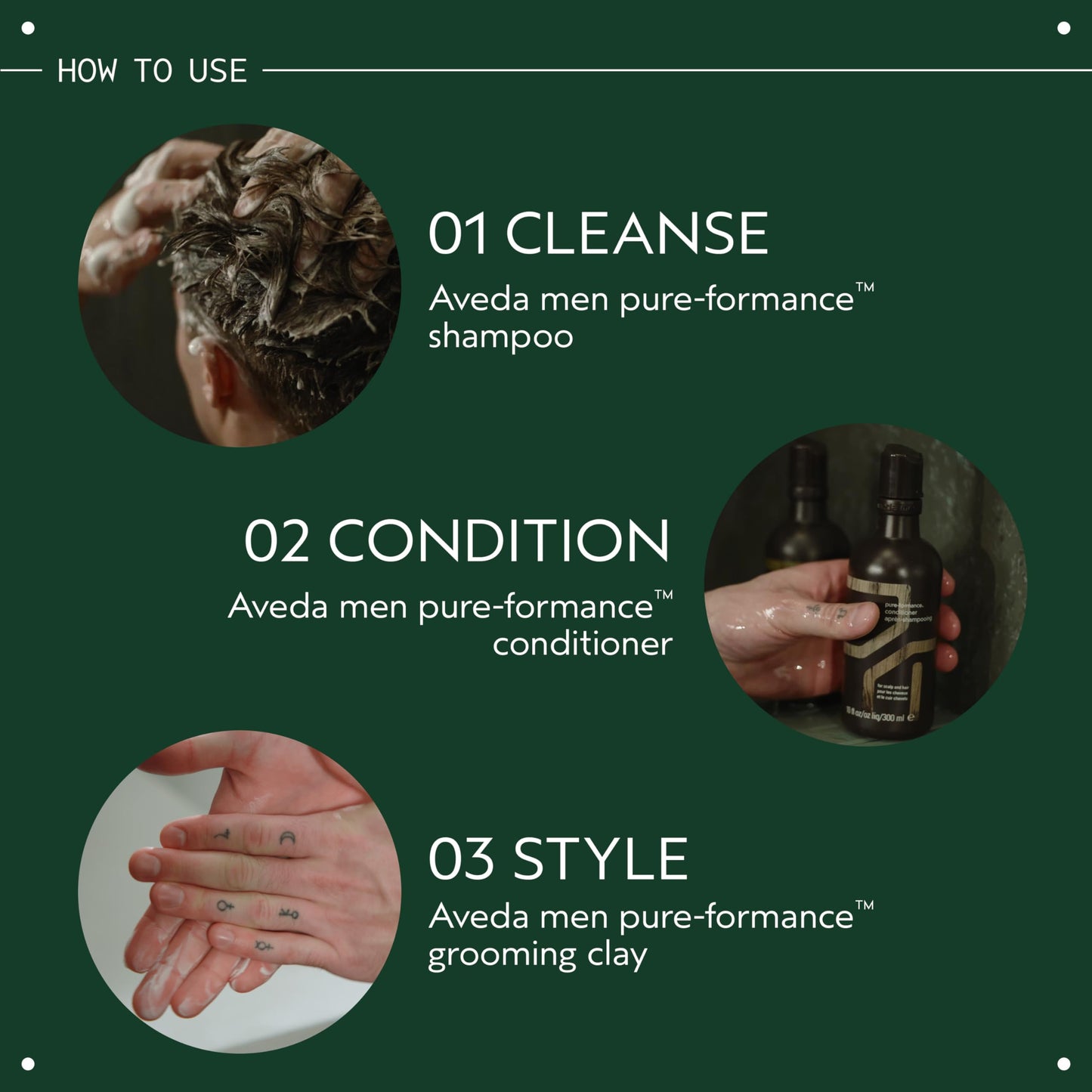 Aveda Men Pure-Formance Grooming Clay | Strong Hold | Matte Finish | Lightweight, 2.5 Ounce