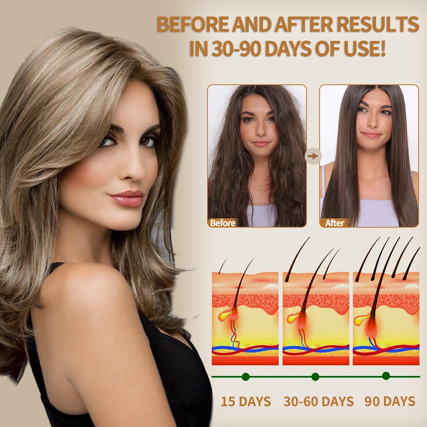 Raw Batana Oil for Hair Growth with Scalp Massager - 100% Natural Botana Oil from Honduras, Eliminate Hair Split Ends, Restores Damaged Hair and Scalp, Enhances Hair Radiance Nourishment 120 G