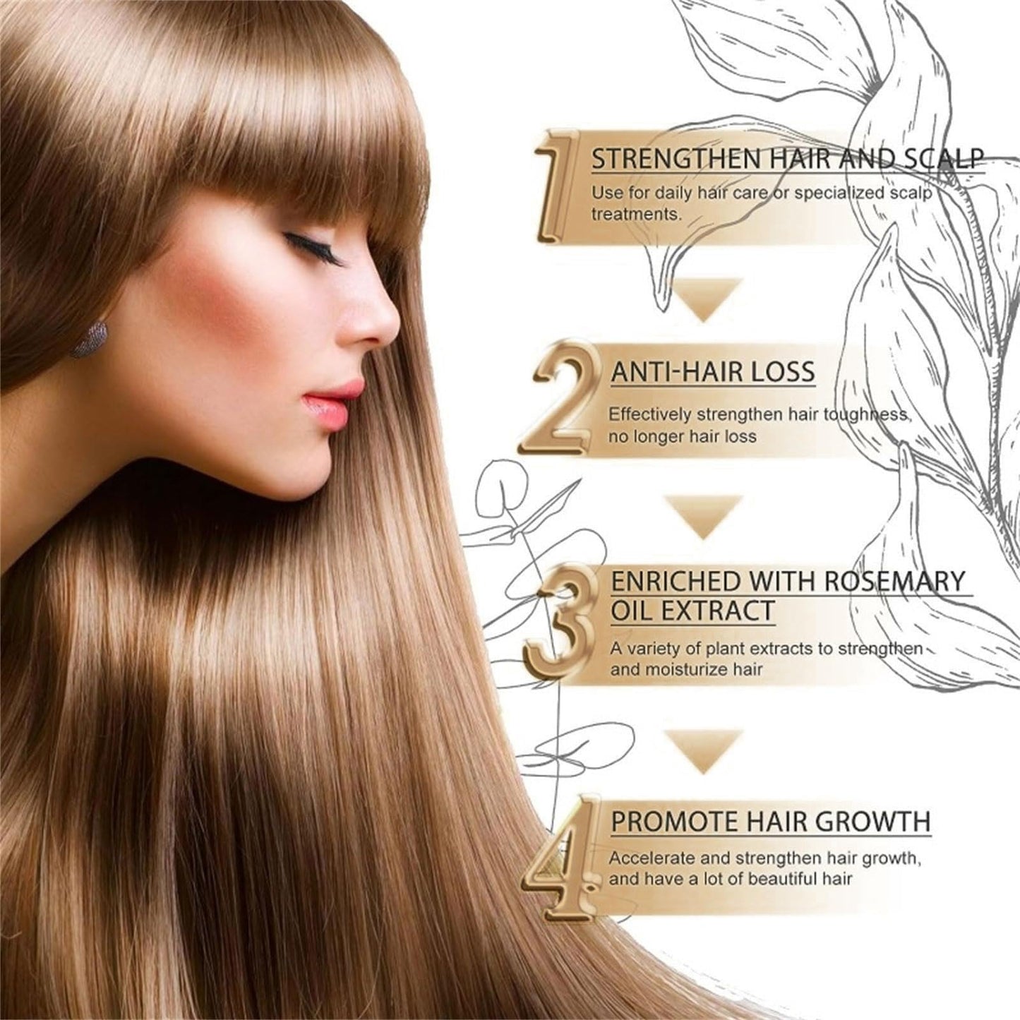 300ml Remimpi Anti Hair Loss Shampoo for Women, Remimpi Anti-Hair Fall Promote Hair Growth Shampoo, Remimpi Anti Hair Fall Hair Treatment Shampoo Oil Control Anti Dandruff Anti Hair Loss (1Pcs)