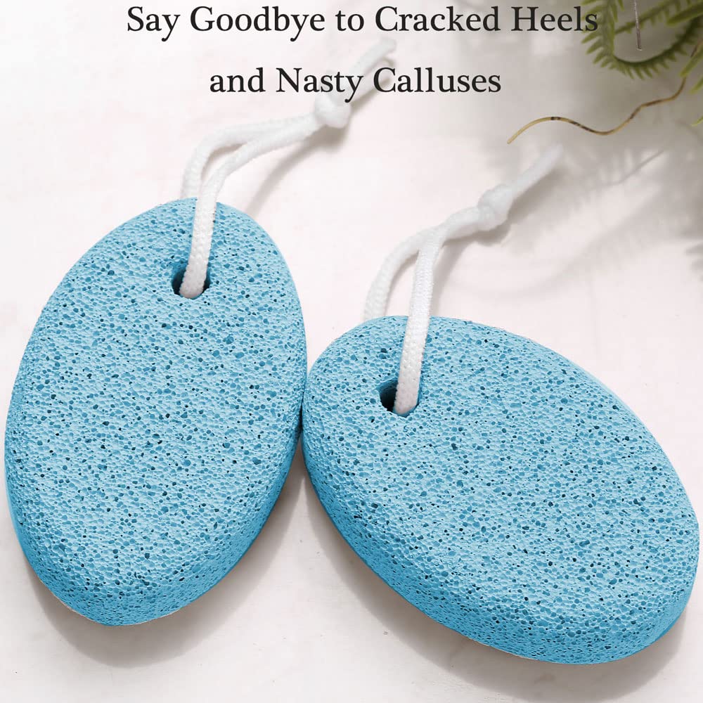 2PCS Natural Pumice Stone for Feet, HOOMBOOM Lava Pedicure Tools Hard Skin Callus Remover for Men/Women Feet and Hands - Natural Foot File Exfoliation to Remove Dead Skin