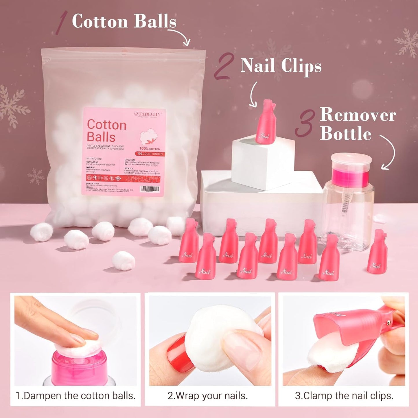 170Pcs Dip Powder Nail Kit, AZUREBEAUTY 36 Colors Brown Purple Christmas New Year Winter Dip Nail Powder Starter Set with Essential Liquid and Removal Accessories Set for French Nail Manicure Salon