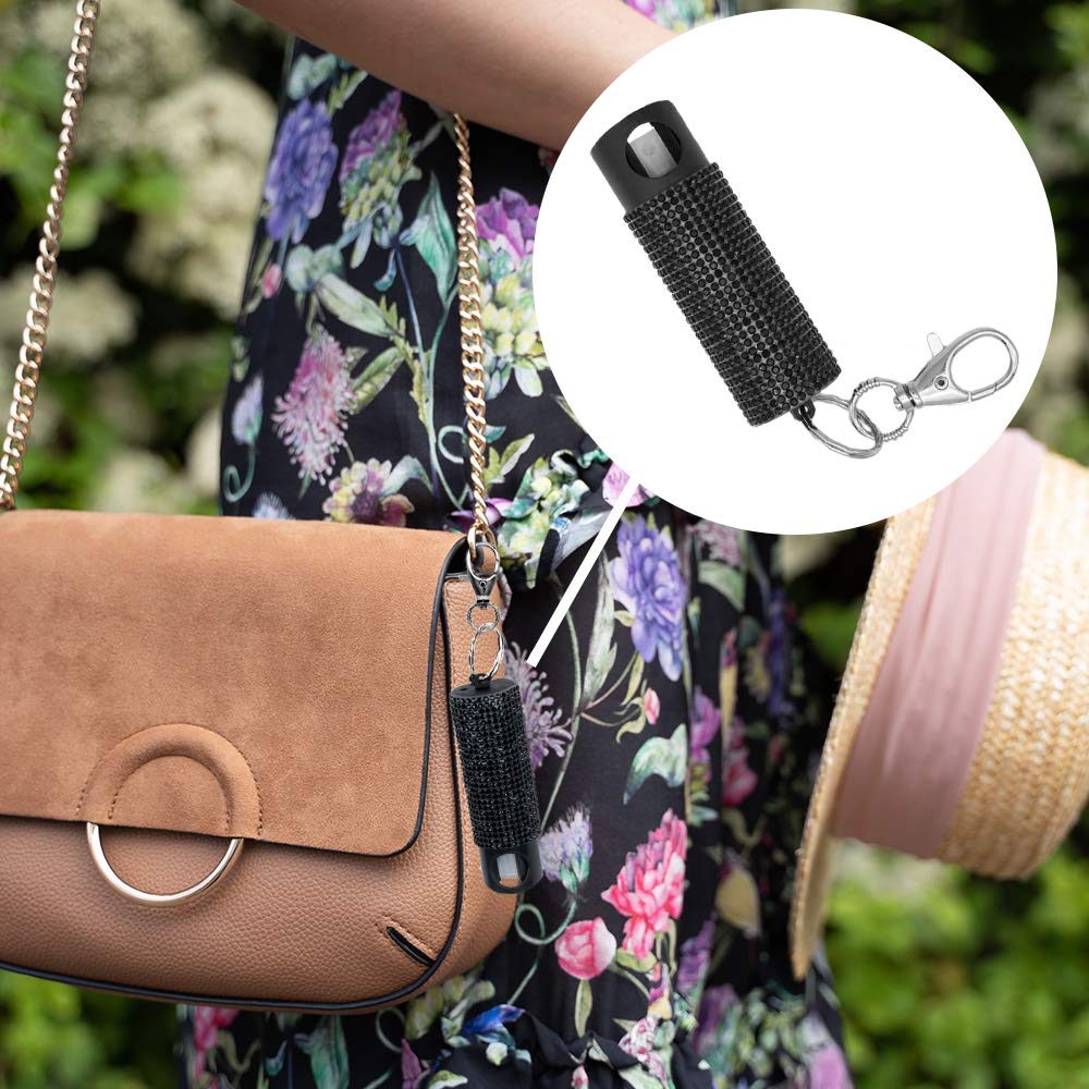 Guard Dog Security Bling it On Pepper Spray, Keychain with Safety Twist Top, Mini and Easy Carry, Lightweight and Fashionable, Maximum Police Strength OC Spray, 16 Feet Range, 0.5 fl oz