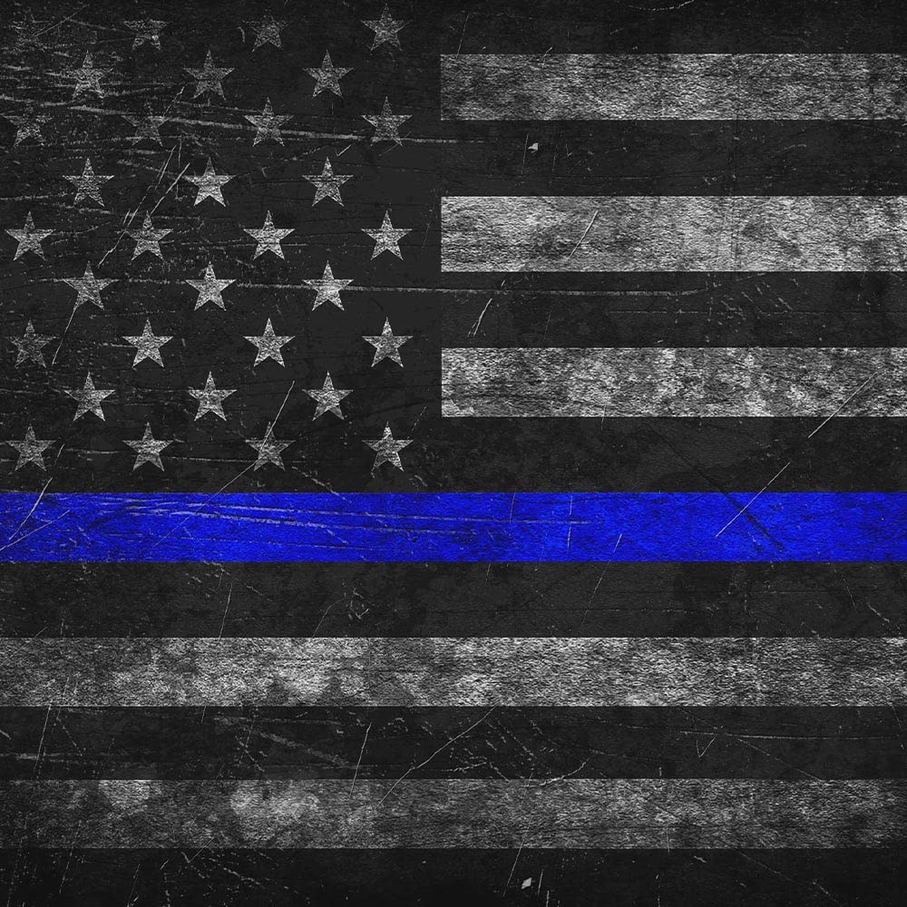 GunSkins Precut Pistol Skin for Glock 43 - Compatible with Airsoft AEG BB Gun - Vinyl Gun Wrap - Easy to Install - 100% Waterproof - Matte Finish - Made in USA - GS Thin Blue Line