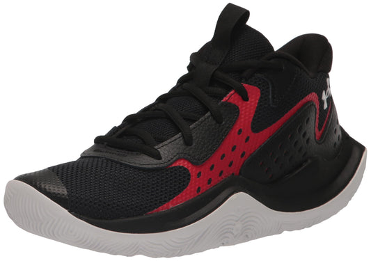Under Armour Unisex Grade School Jet '23, (001) Black/Red/White, 6, US