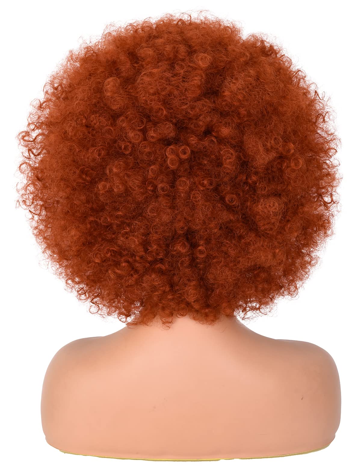 ANNISOUL Afro Wigs for Black Women Short Curly Afro Kinky Wig 70s Bouncy Huge Fluffy Puff Wigs Premium Synthetic for Cosplay and Daily