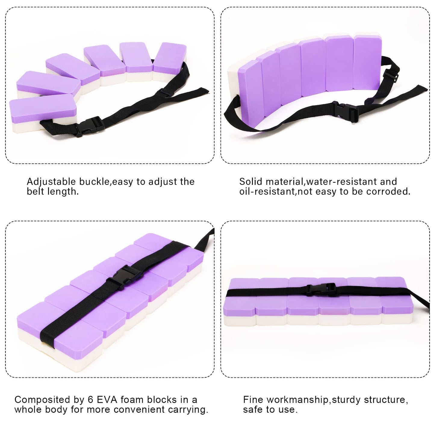 UNAOIWN Water Dumbbell Set for Aquatic Aerobics Exercise, Water Weights Equipment, Training Aid for Aquatic Fitness, Water Workout Fitness Tool (Pull buoy version-Purple)