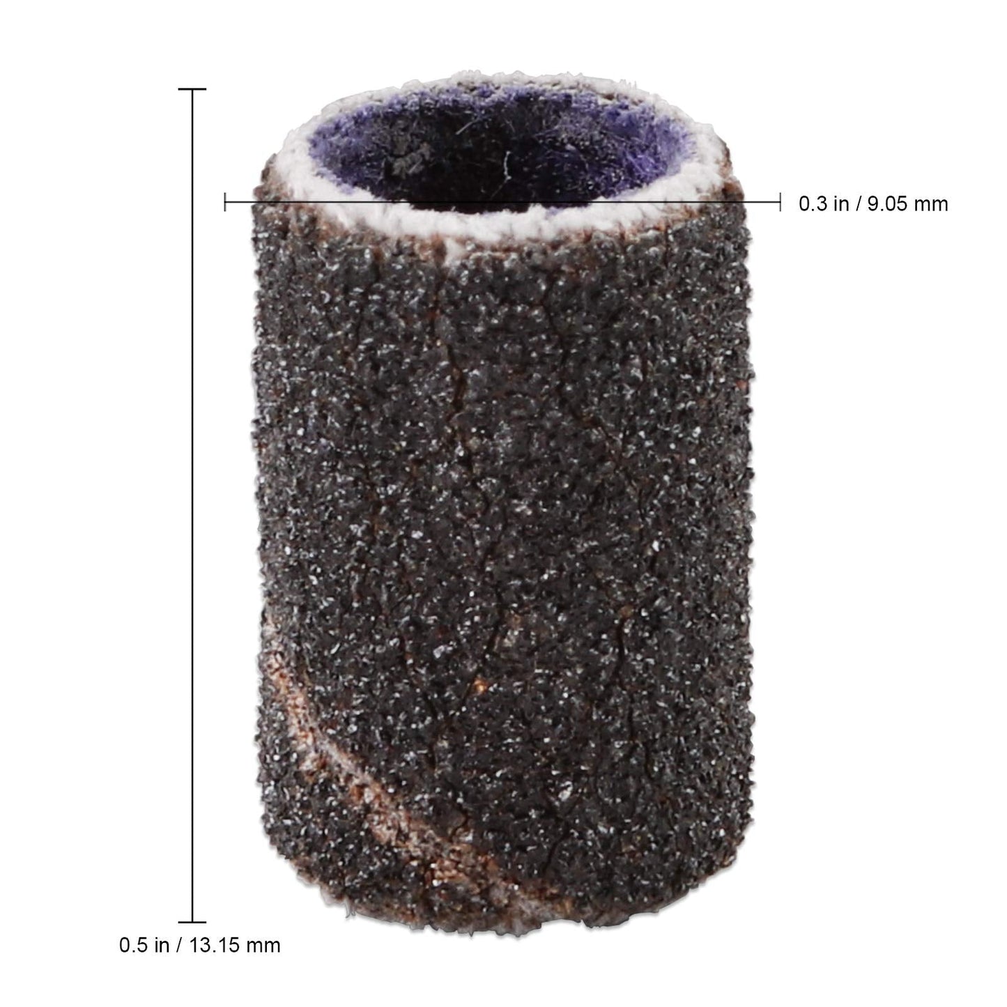 100 Pcs Large Black Nail Drill Bits Sanding Bands for Nail Drill 120 Coarse Grit – Nail File for Acrylic Nail Gel Manicures Pedicure