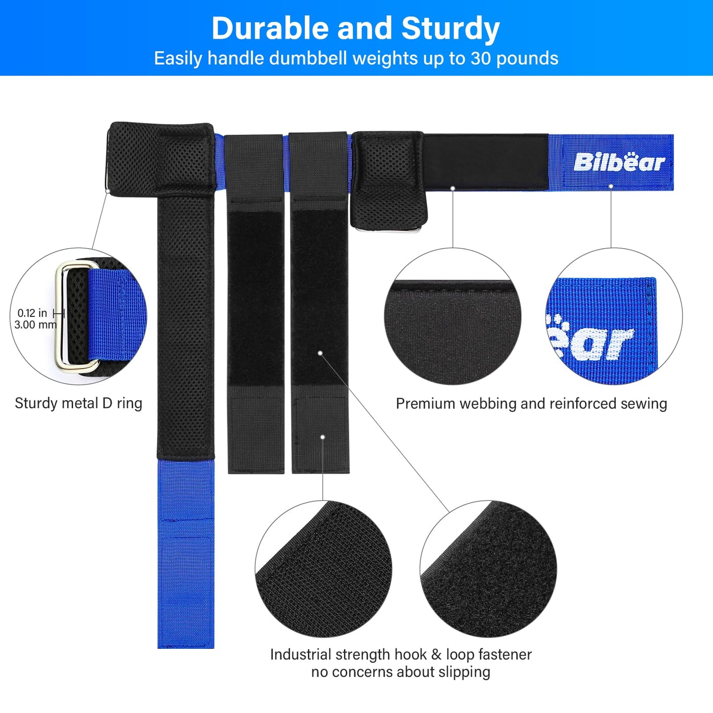 2Pcs Tibialis Trainer Strap for Shin Splint Relief Exercises,Adjustable Ankle Strap Dumbbell Attachment for Hip Flexor Raises,Dumbbell Attachment for Feet Relieve Leg Pain Increase Range of Motion