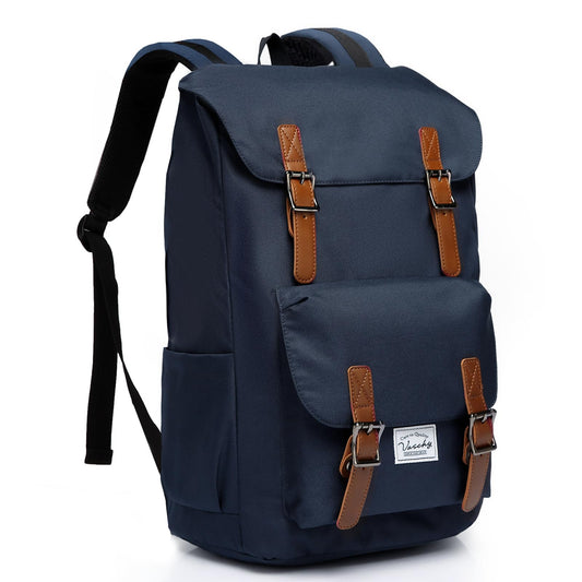 Chase Chic Backpack for Men Women, Vintage Rucksack Bookbag 15.6 inch Fashion Bag Unisex Casual Daypack for Travel,College,Work(Blue)