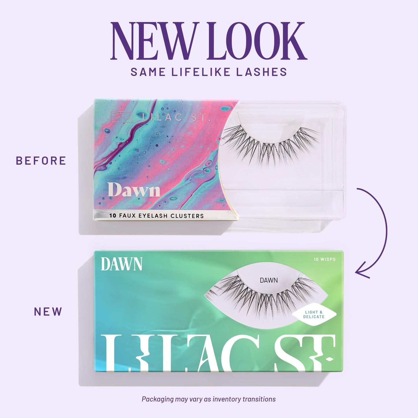 Lilac St - Dawn Natural Faux Eyelash Clusters (10mm, 3 Pack) - No "Makeup" Look - DIY Lash Extension Wisps - Lightweight & Lifelike - Lasts 10 Days - Cruelty Free, Vegan, Women Founded - 30 Lashes