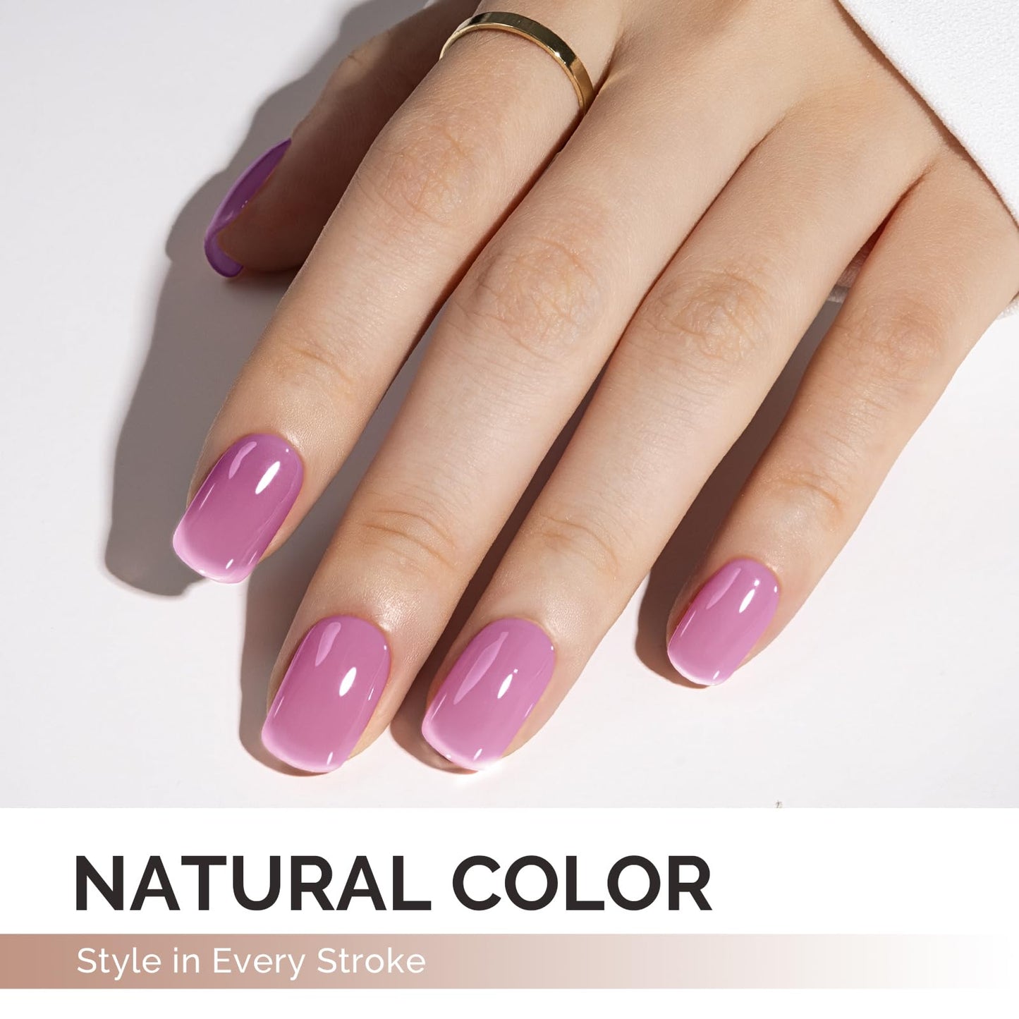 MelodySusie Jelly Purple Gel Polish, 0.5Fl.oz Jeweliver Jelly Gel Nail Polish Translucent Purple Deep Color Sheer Nails Soak Off UV LED Light Cure Gift for Women Nail Art Manicure JIG28