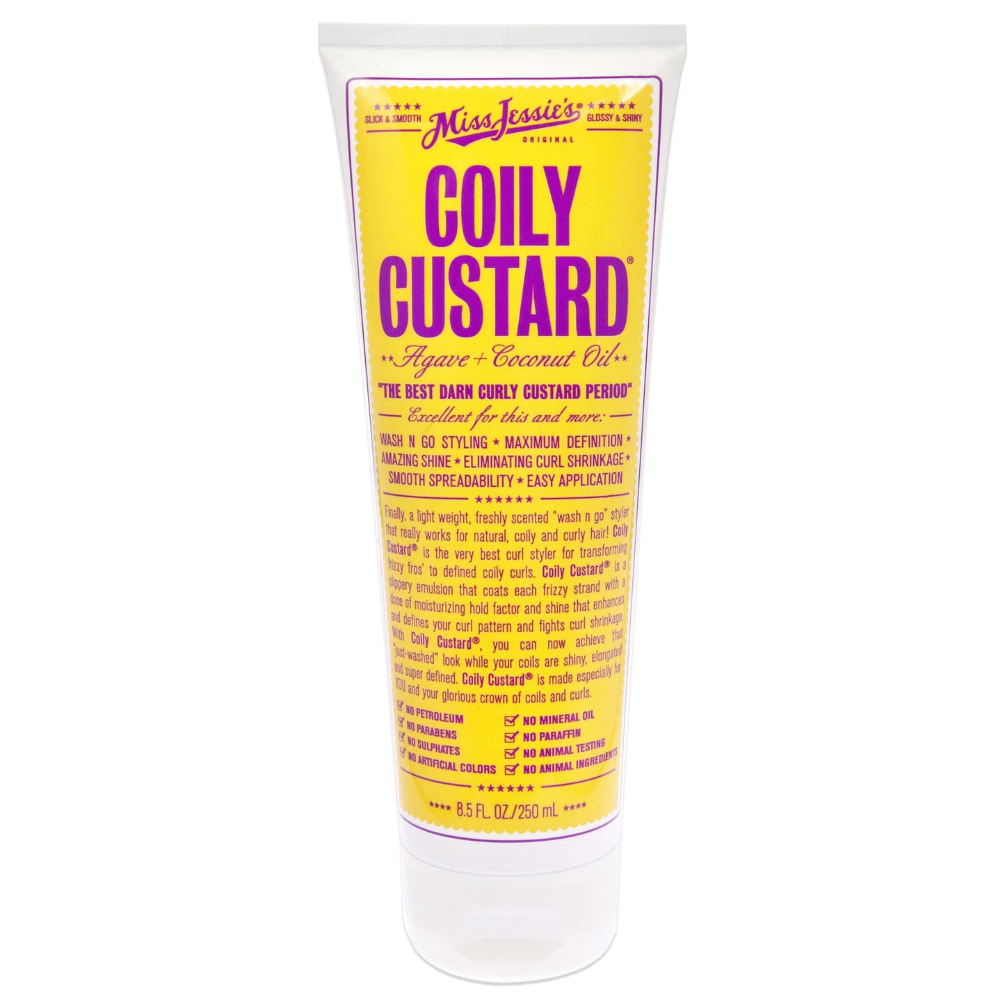 Miss Jessie's Pillow Soft Curls Unisex Lotion 8.5 oz & Coily Custard Unisex Emulsion 8.5 oz