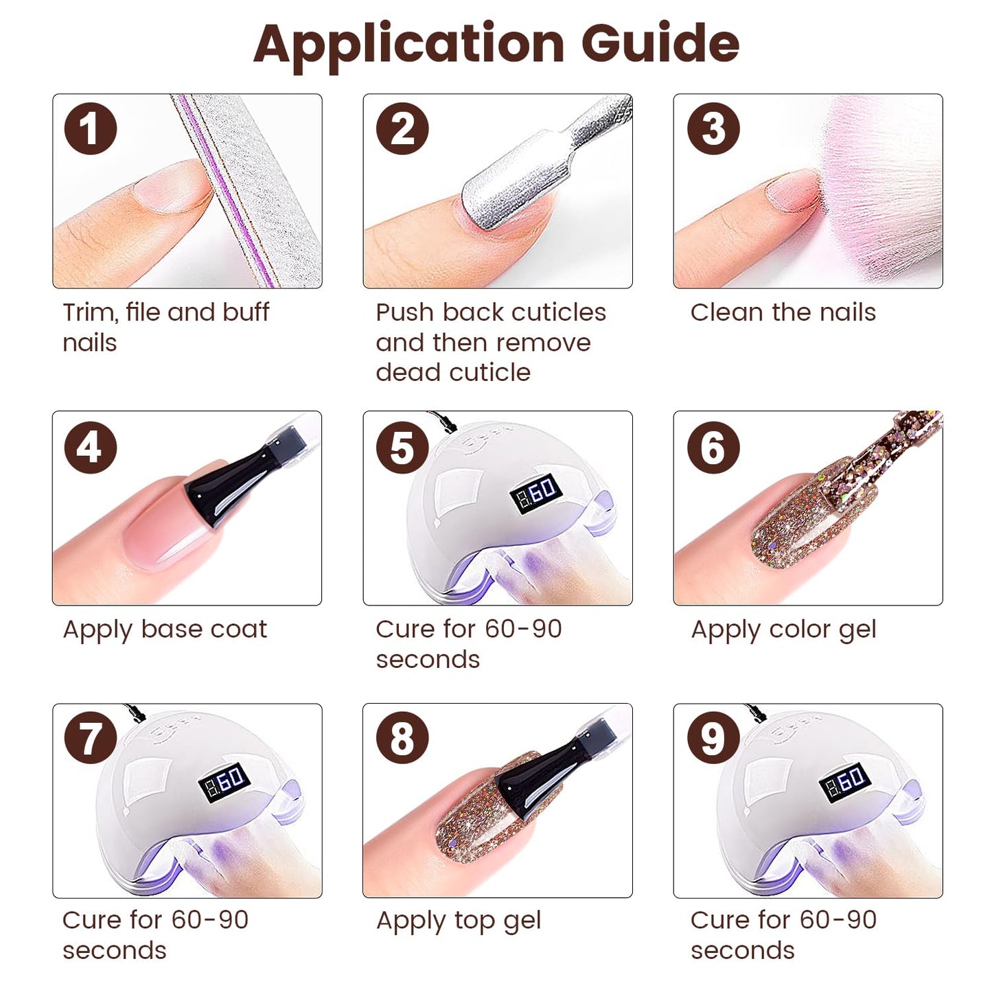 RARJSM Pink Glitter Gel Nail Polish Metallic Pink Diamond Gel Polish Sparkly Chunky Iridescent Rainbow Platinum Pigments Nail Gel Polish Soak off Led UV Curing Required for Nail Art Salon Manicure