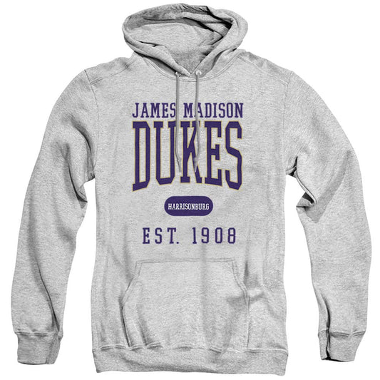 James Madison University Official Founded Date Unisex Adult Pull-Over Hoodie ,Athletic Heather, Medium, CLCJMU215-AFTH-2