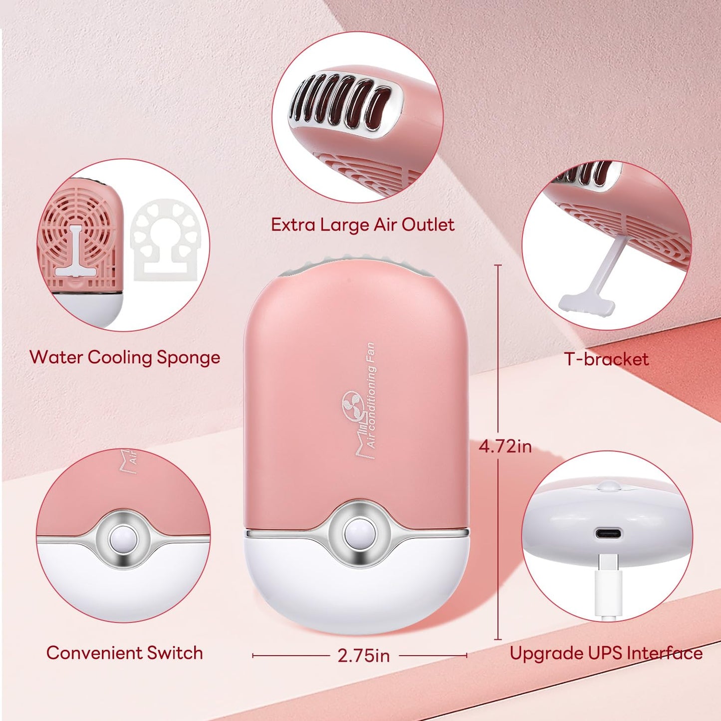 ACTROL Eyelash Extension Shampoo Kit 60ml Unscented Lash Extension Cleanser with Lash Fan Pink Professional Eyelid Foaming Cleanser Paraben & Sulfate Free Non-lrritating