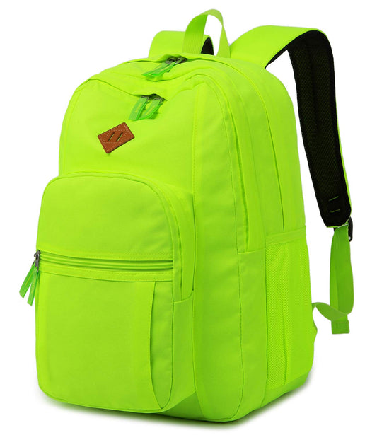 abshoo Classical Basic Womens Travel Backpack For College Men Water Resistant Bookbag (GreenYellow)