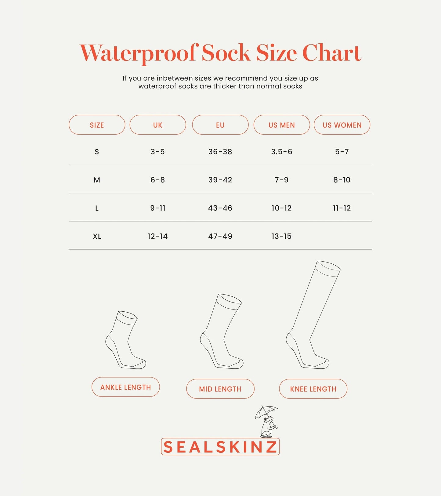 SEALSKINZ Bircham Unisex Waterproof All Weather Ankle Length Sock, Black/Grey Marl, L