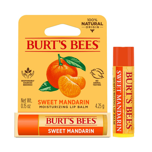 Burts Bees Sweet Mandarin Moisturizing Lip Balm Unisex 0.15 oz