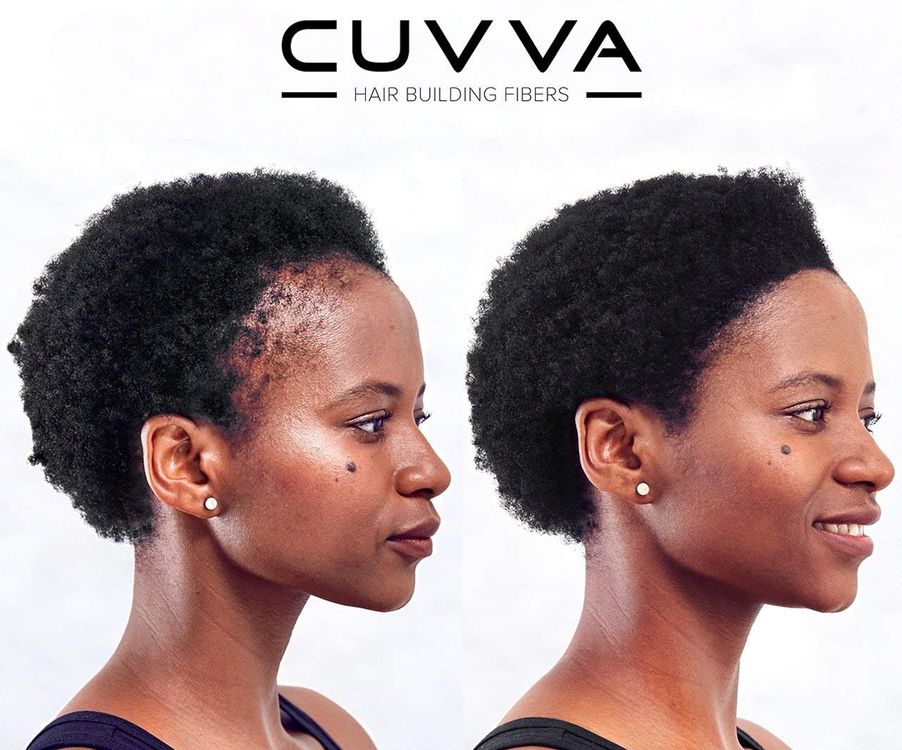 CUVVA Hair Building Fibers (30g) - Instantly Fill in Fine and Thinning Hair to Create a Thicker, Fuller Look - 10 Different Shades for Men & Women - Medium Brown