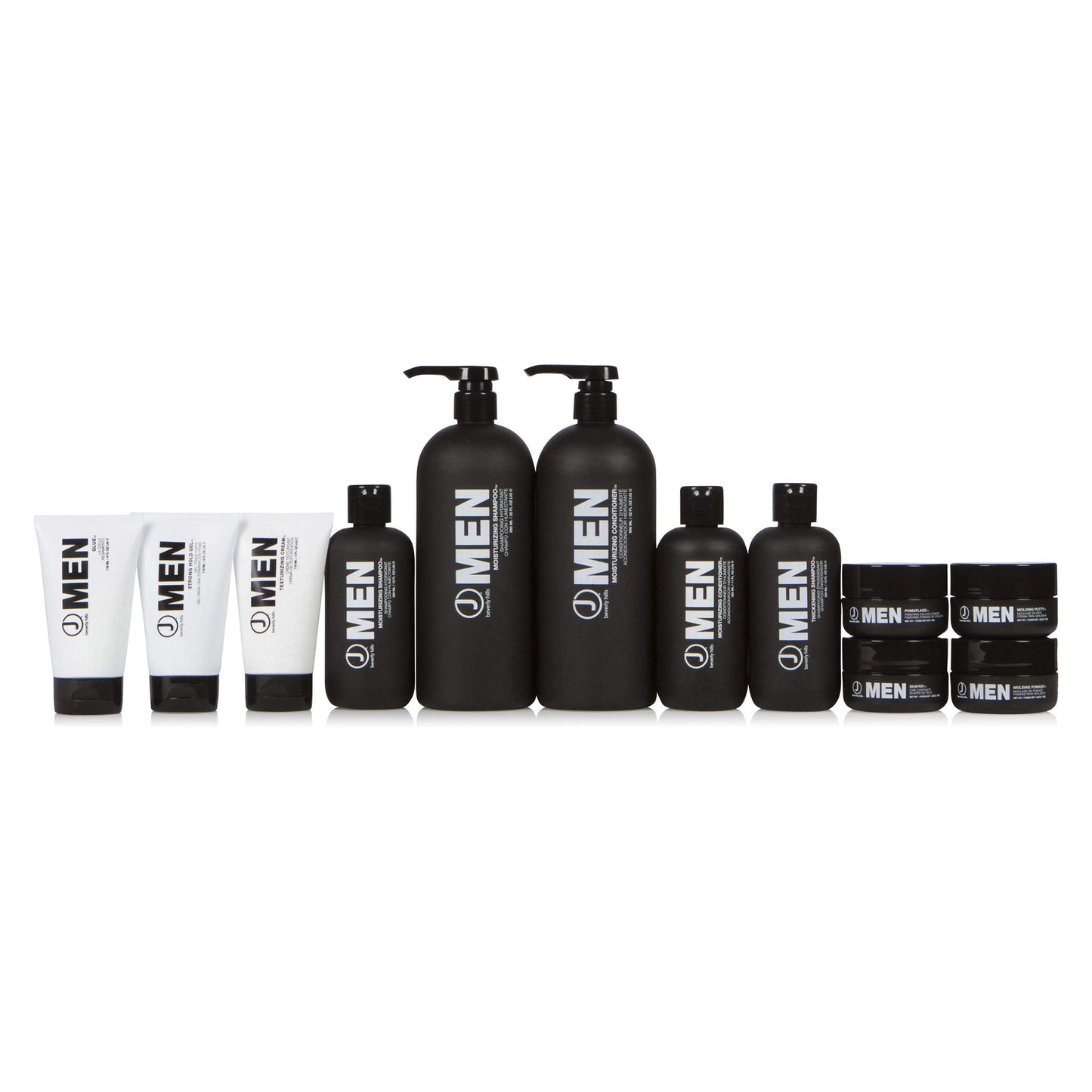 J Beverly Hills Men's Glue Hair Gel with Rosemary Oil for Volume and Shine, 4 Oz