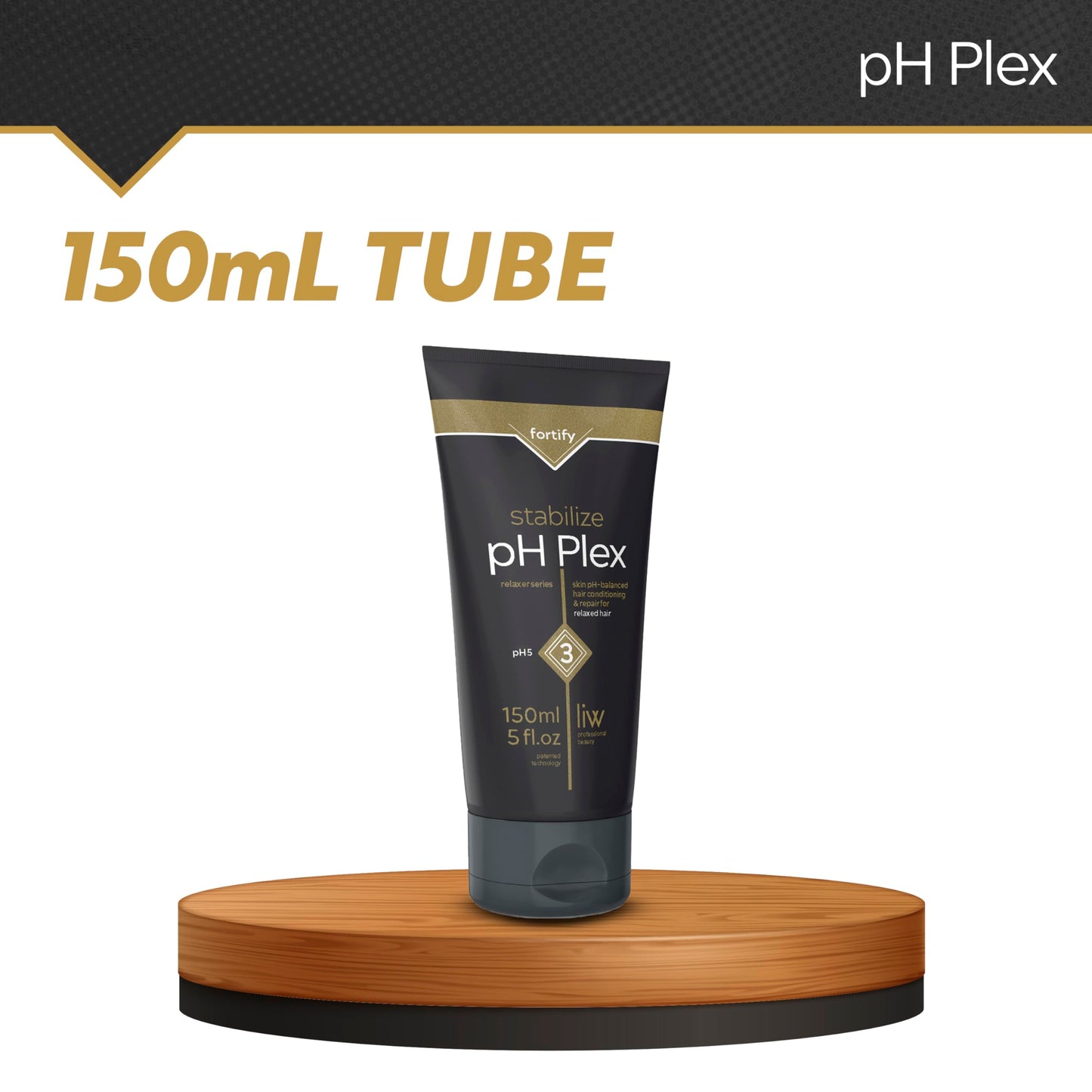 LIW Hair Conditioner Nourishing Hair Mask Treatment - Fortifies the Effects of pH Plex Relaxer Steps 1 & 2 Between Hair Relaxer Treatments - 150ml Tube