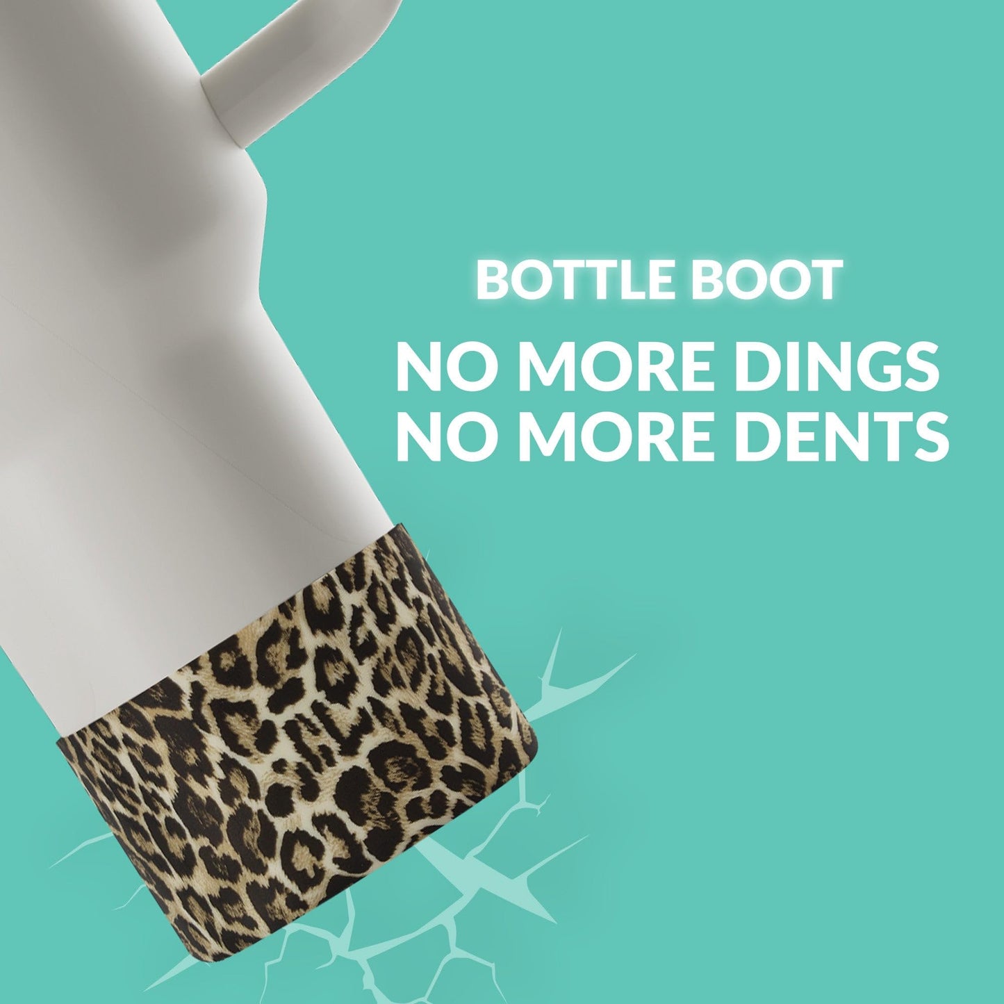 REUZBL Leopard Silicone Bottle Boot Sleeve for Stanley Tumblers 20-40oz, Hydro Flask Tumblers, Simple Modern Tumblers, Iron Flask Tumbler, Similar Tumblers, Tumbler Water Bottle Accessory