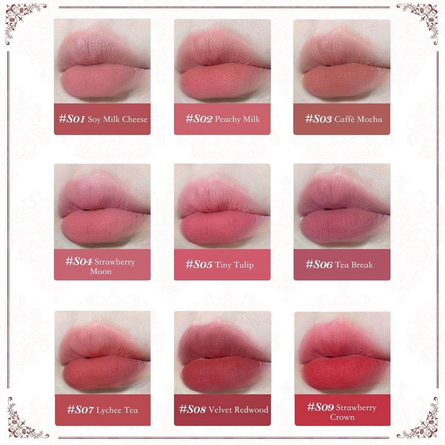 Flower Knows Strawberry Rococo Cloud Lip Cream Matte Liquid Lipstick-Long Lasting&Highly Pigmented Lip Stain -Velvety Waterproof Lip Makeup for Girls&Women-0.12 Fl Oz,1 Count(S02 Peachy Milk)