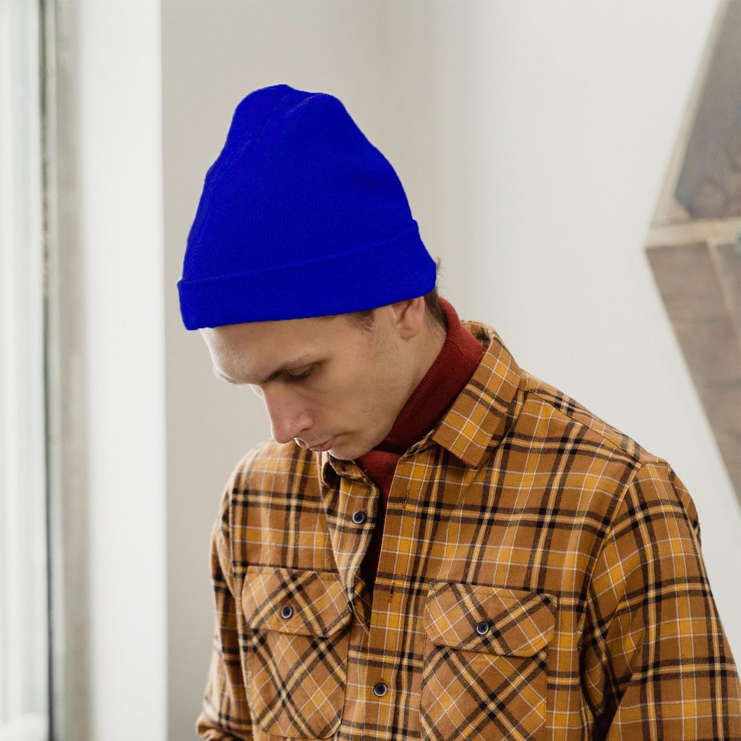ZOORON 1&2 Pack Beanie for Men Women Slouchy Beanie Hats Winter Knit Caps Soft Ski Hat Unisex