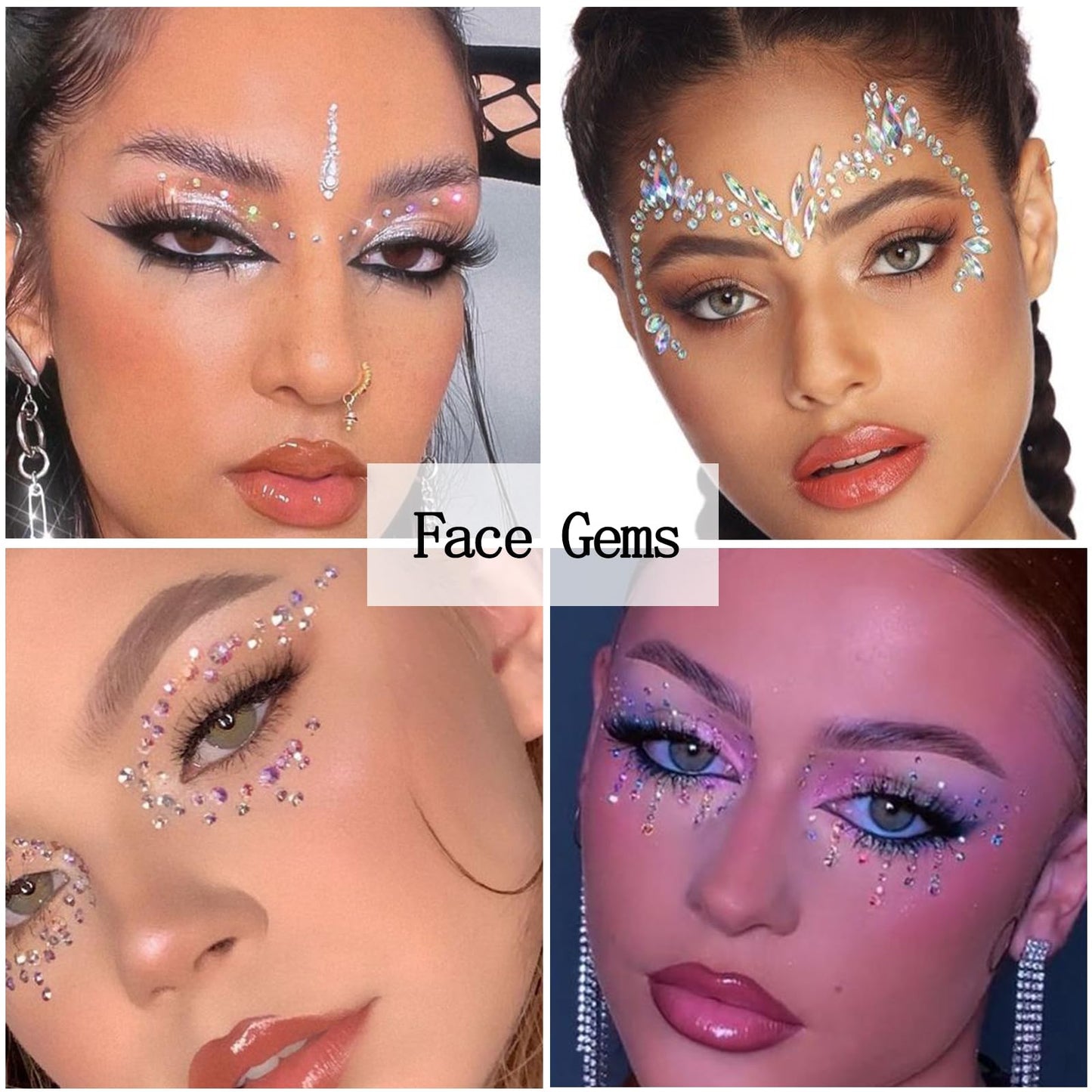 4 Boxes Nail Rhinestones Flatback Rhinestones Nail Charms Multi Shaped Crystals Nail Gems and Rhinestones for Nails, Nail Jewels Nail Art Supplies Luxurious Nail Accessories for Women Nail Decorations