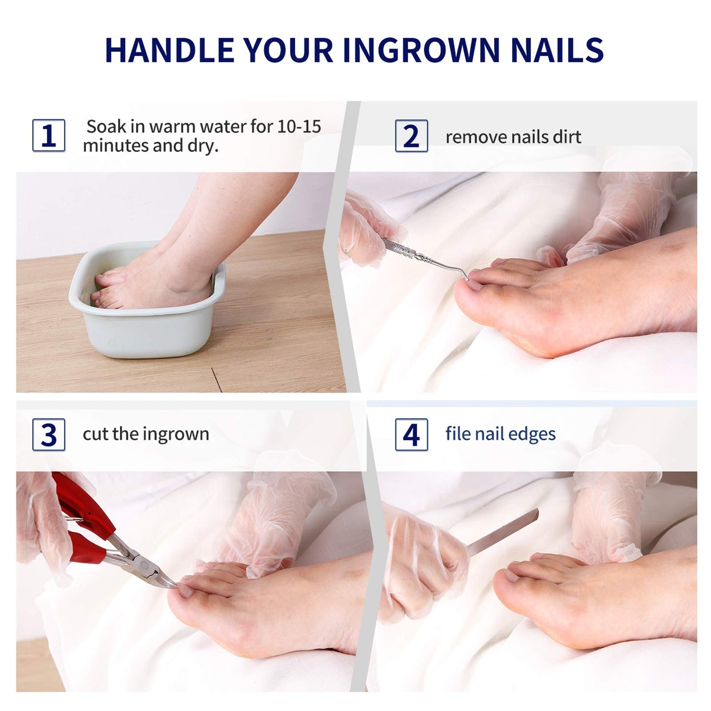Nail Clippers for Thick Nails,Large Toenail Clippers for Ingrown Toenails or Thick Nails for Men,Women, Seniors,Adults. Professional Stainless Steel Toenail and Fingernail Clippers Set. (Red/Silver)