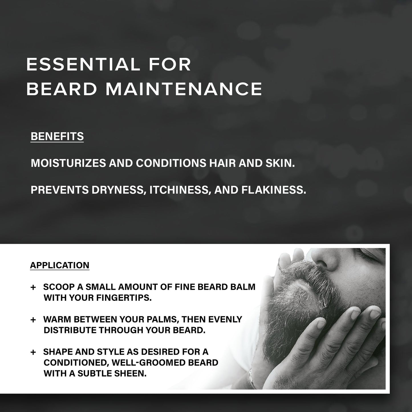 Natural Beard Balm for Men, Medium to Firm Hold & Seals in Moisture with Shea Butter, Jojoba Oil, & Sea Minerals, Barbershop-Warm Wood & Bay Rum, 2oz