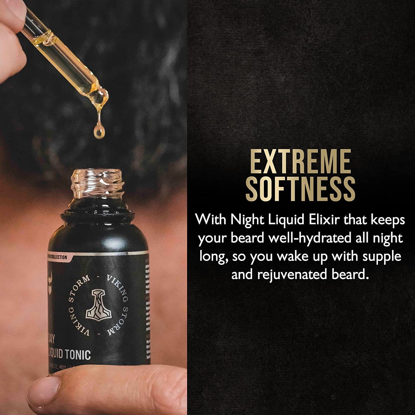 The Beard Struggle - Day Liquid Tonic Beard Oil - Silver Collection (Alfheim's Forests) - Beard Oil for Men - Moisturize, Softens Hair, Reduces Itch - Day Time Beard Growth Oil (1 Fl oz)