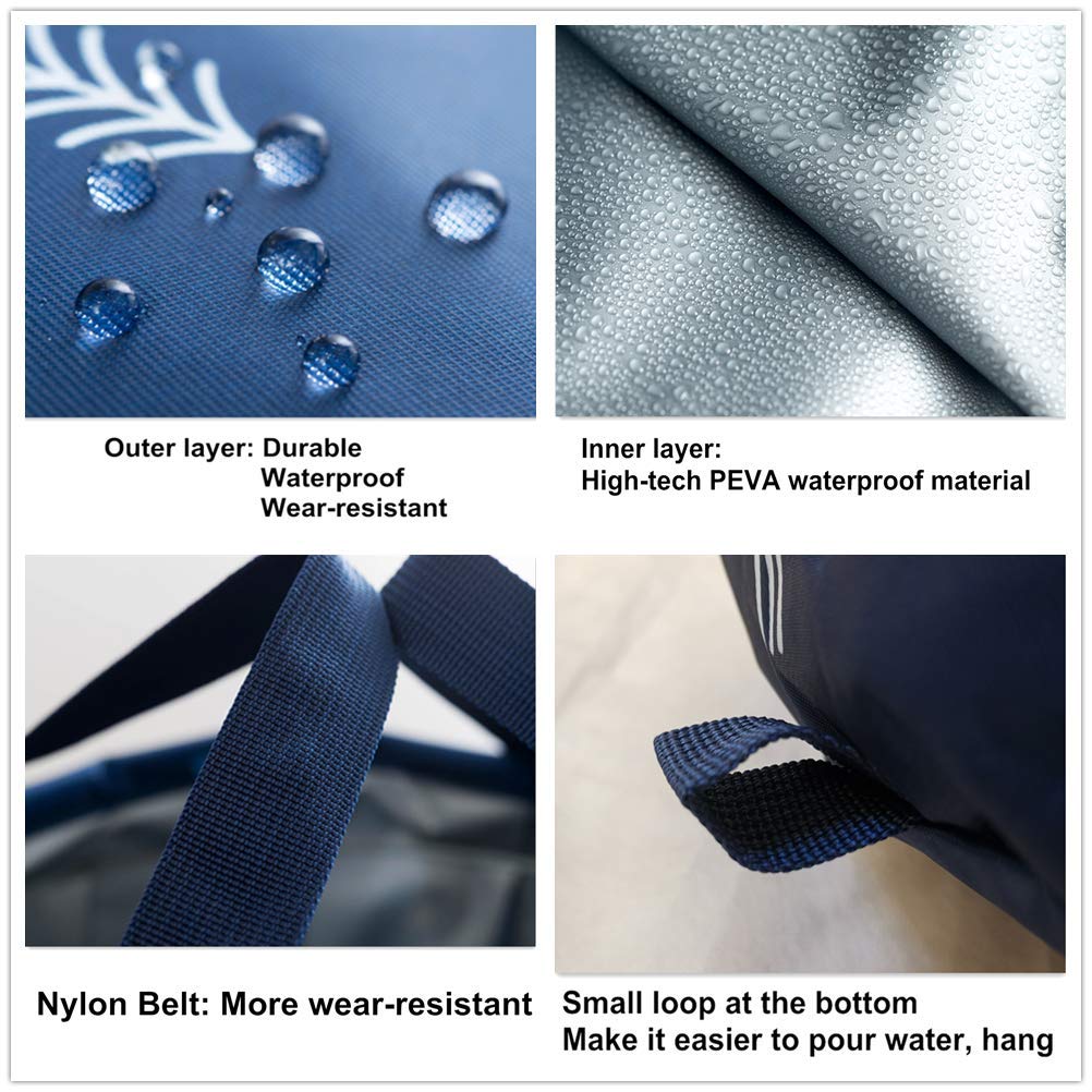 14L Collapsible Foot Soaking Bath Basin Bag with Handles for Kids, Portable Pedicure Feet Spa Bucket Tub for Travel Camping
