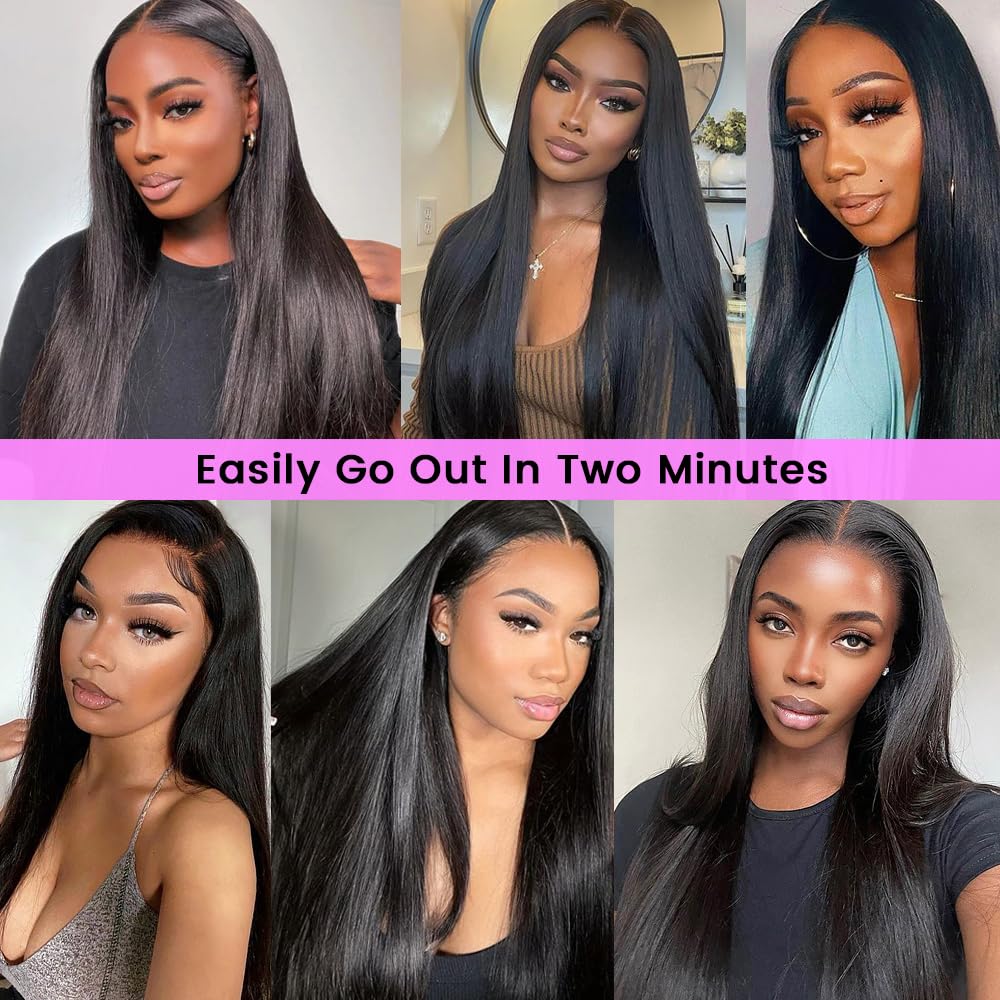 360 Lace Front Wigs Human Hair 360 Lace Front Wigs Pre Plucked Hairline, Wear And Go Human Hair HD Transparent Lace Frontal Wigs Human Hair for Women Glueless Wigs Human Hair with Baby Hair (14 Inch)