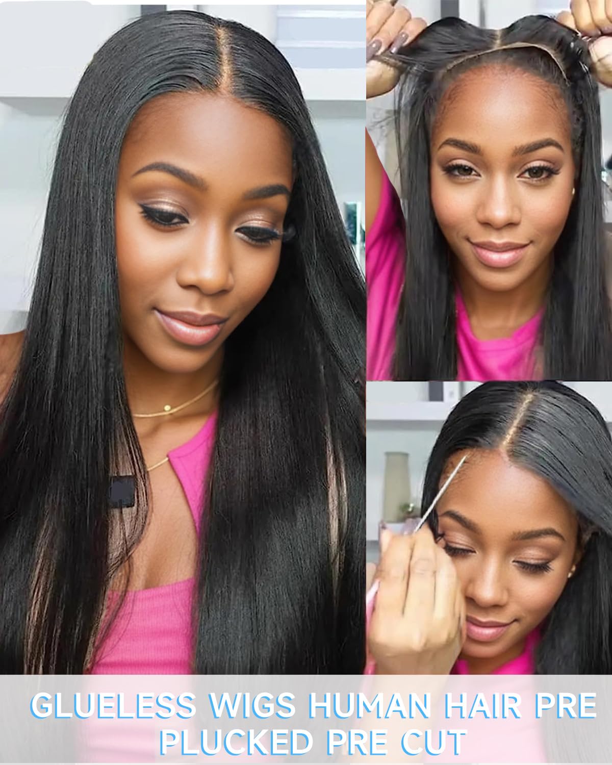 GUDOZO 9x6 613 HD Lace Front Blonde Wigs Human Hair Glueless Wigs Human Hair Pre Plucked Pre Cut 200% Density Straight Glueless Wigs Human Hair wigs for Black Women 18 inch
