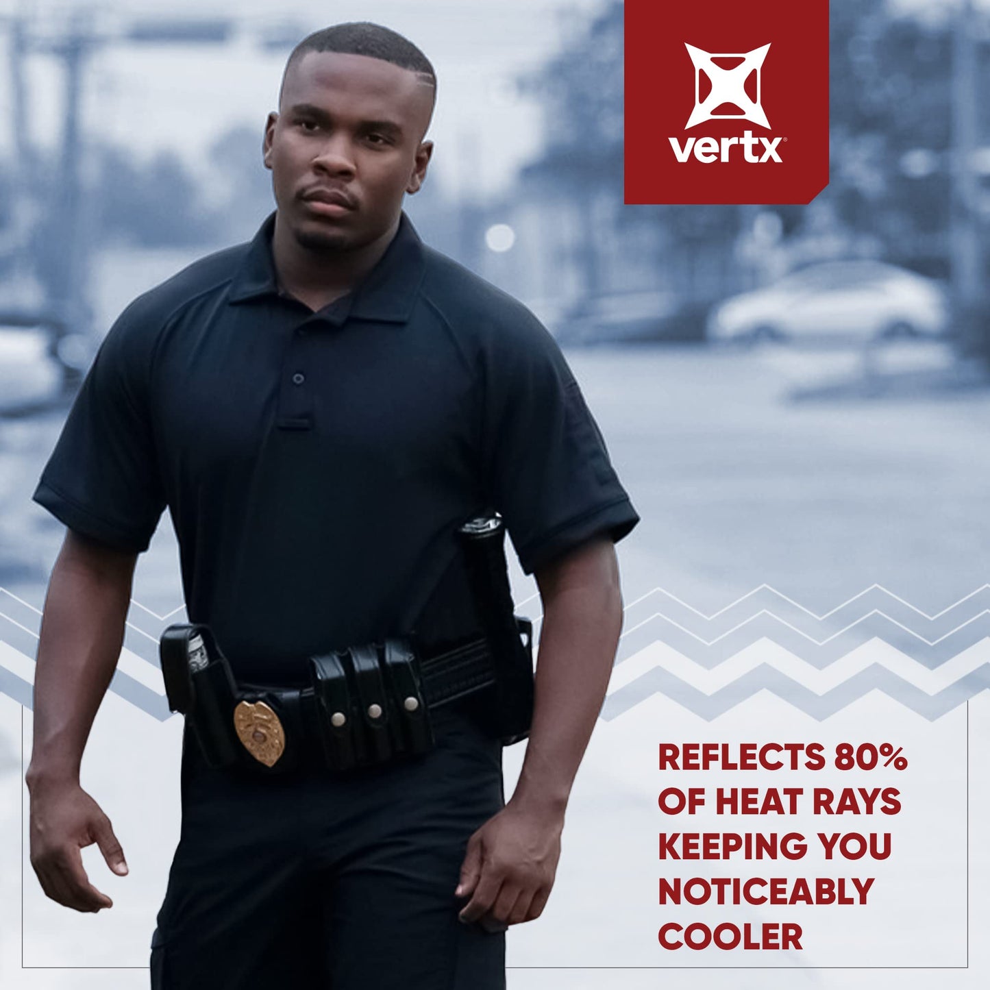 Vertx Mens Tactical Polo Shirt, Short Sleeve T-Shirt, Breathable, Moisture-Wicking, Temperature Regulating, Outdoor Performance Tactical Clothing for Police, Security, Relaxed Fit, White, XXX-Large